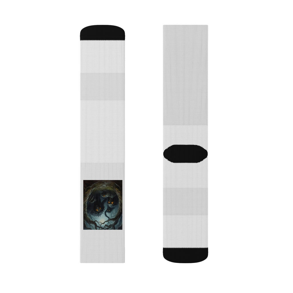 Spooky Forest Creatures Sublimation Socks