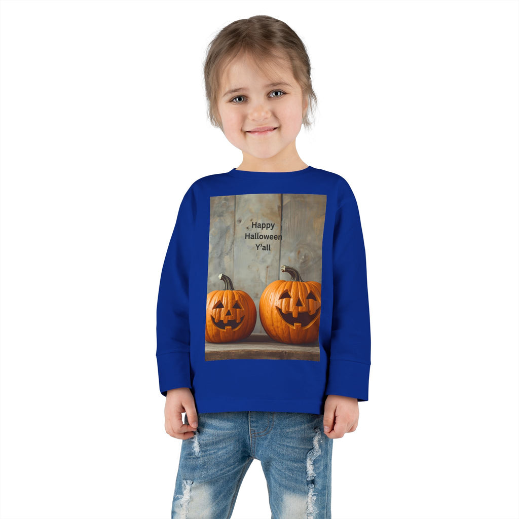 Halloween Pumpkin Toddler Long Sleeve Tee
