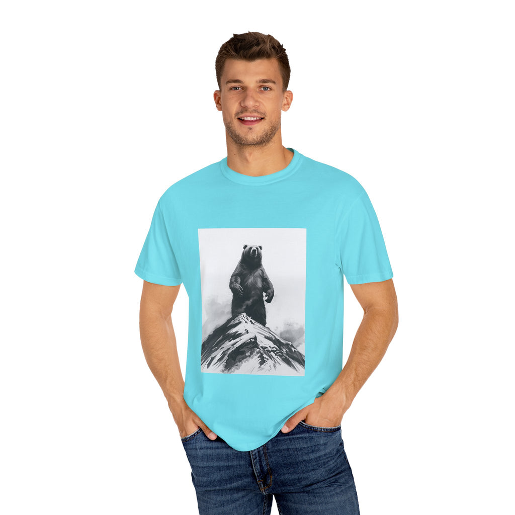 Bear Mountain Snow Unisex Garment-Dyed T-shirt