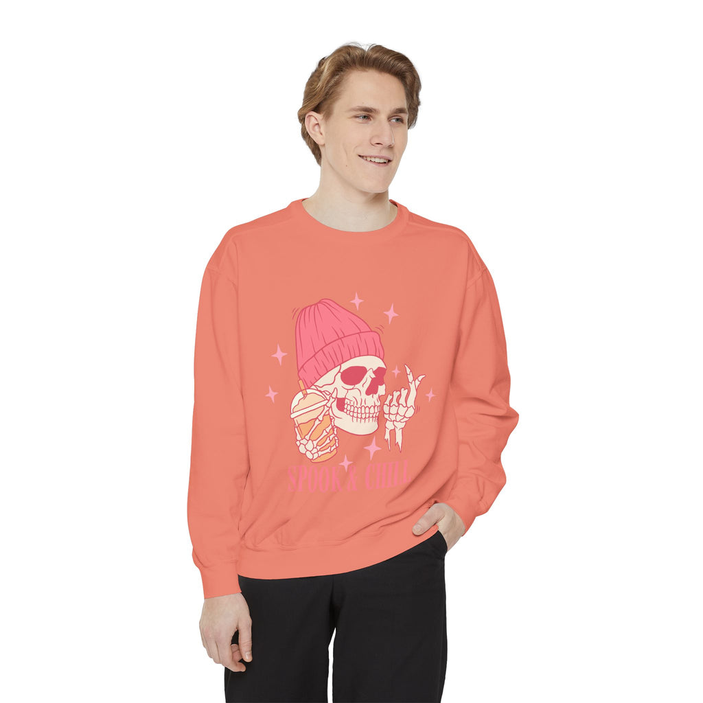 Spook & Chill Unisex Garment-Dyed Sweatshirt