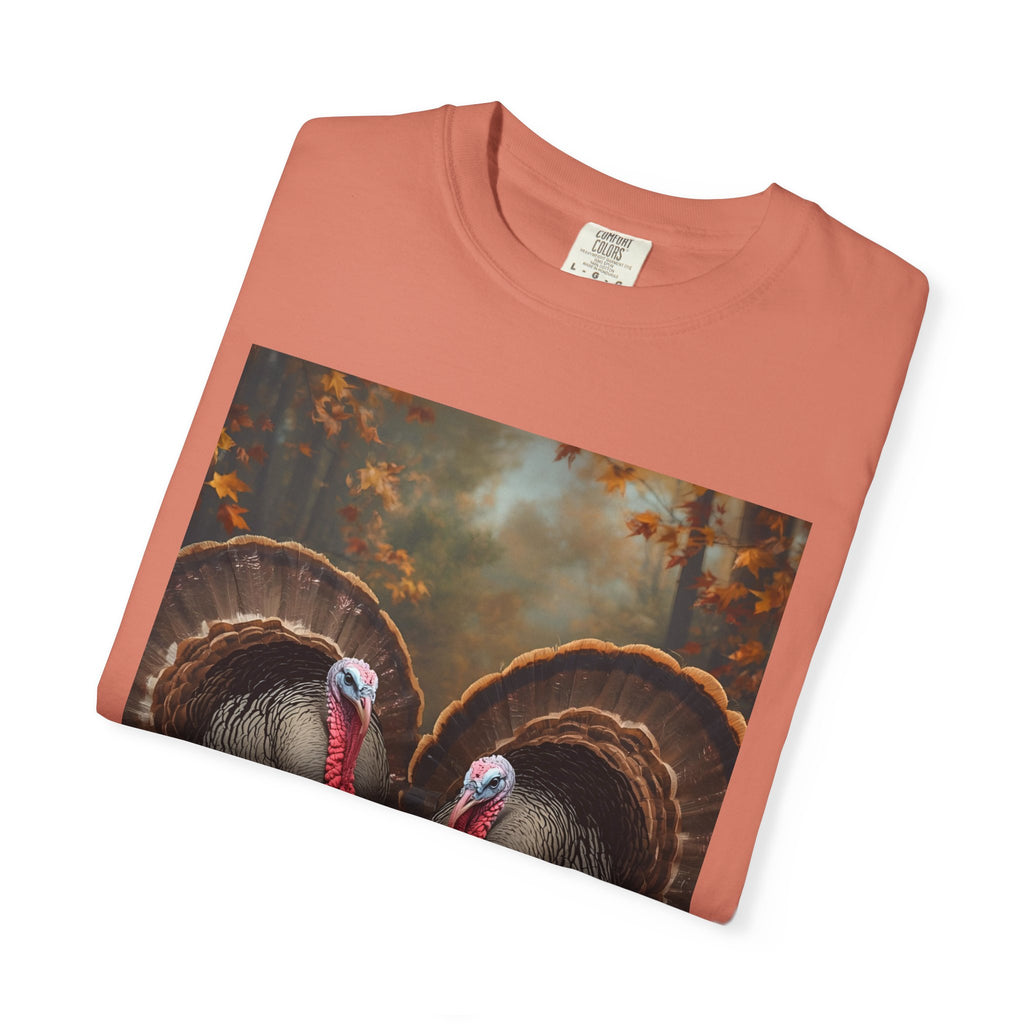 Thanksgiving Turkey Graphic Tee, Unisex Gift for Fall, Harvest Party Shirt, Cute Casual Outfit, Family Gathering Apparel