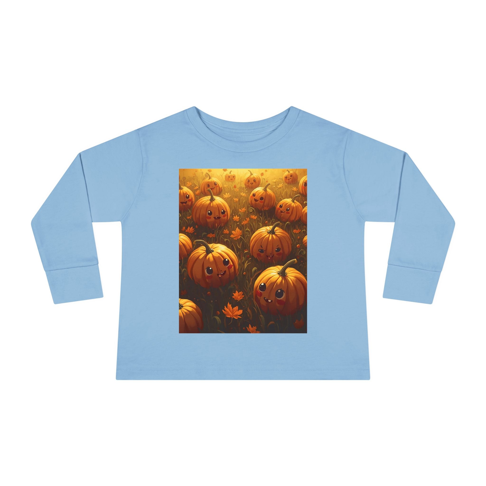 Halloween Pumpkin Toddler Long Sleeve Tee, Cute Fall Shirt, Kids Halloween Costume, Pumpkin Patch, Toddler Gift, Holiday Apparel