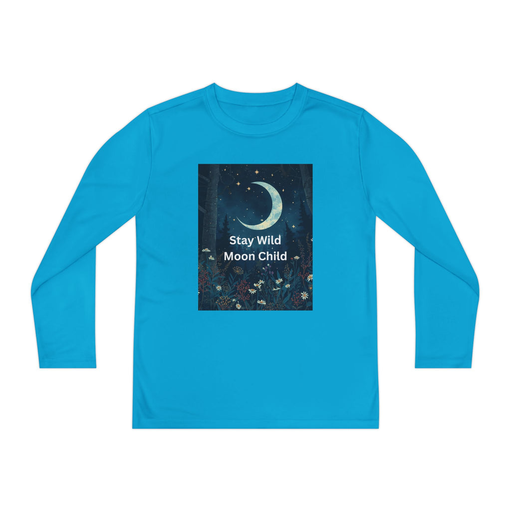 Stay Wild Moon Child Youth Long Sleeve Competitor Tee