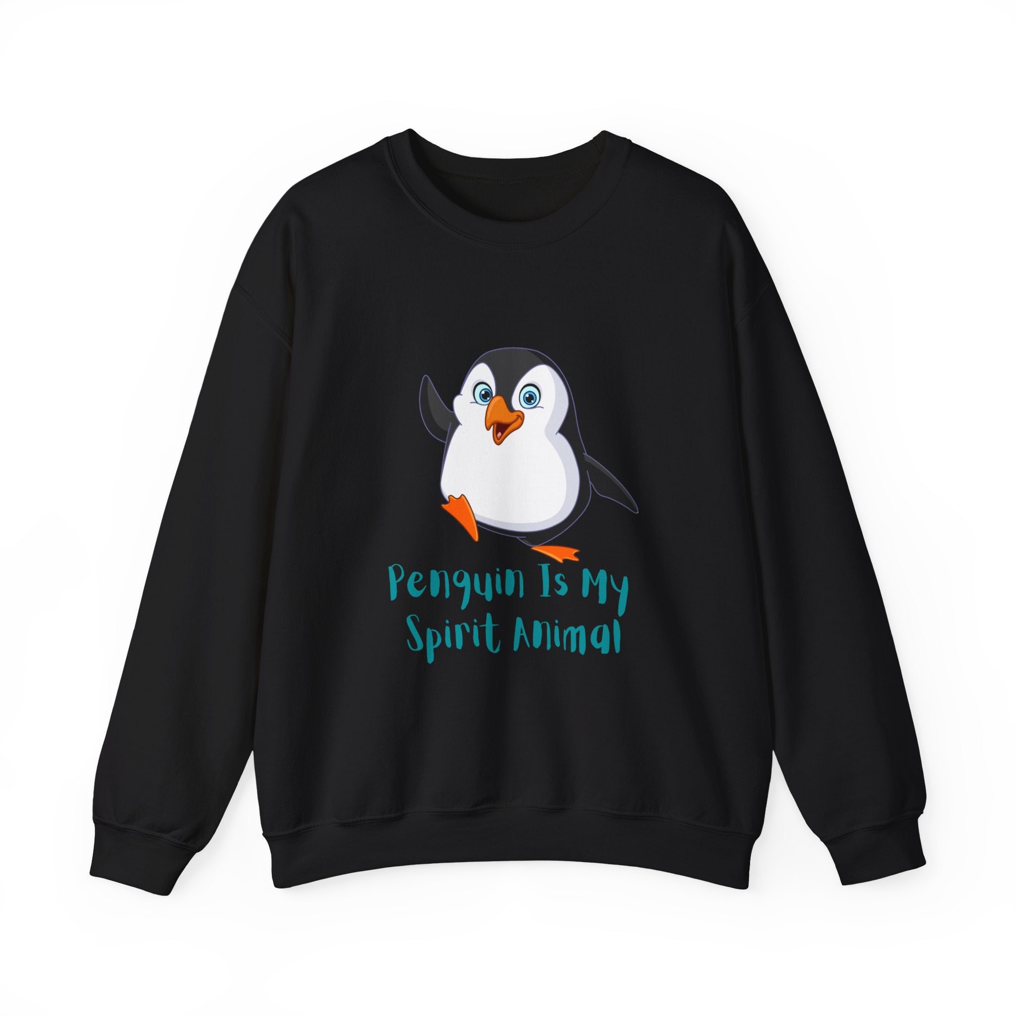 Penguin Spirit Animal Crewneck Sweatshirt - Cozy Gift for Animal Lovers, Winter Layer, Cute Sweatshirt, Funny Gift, Casual Wear