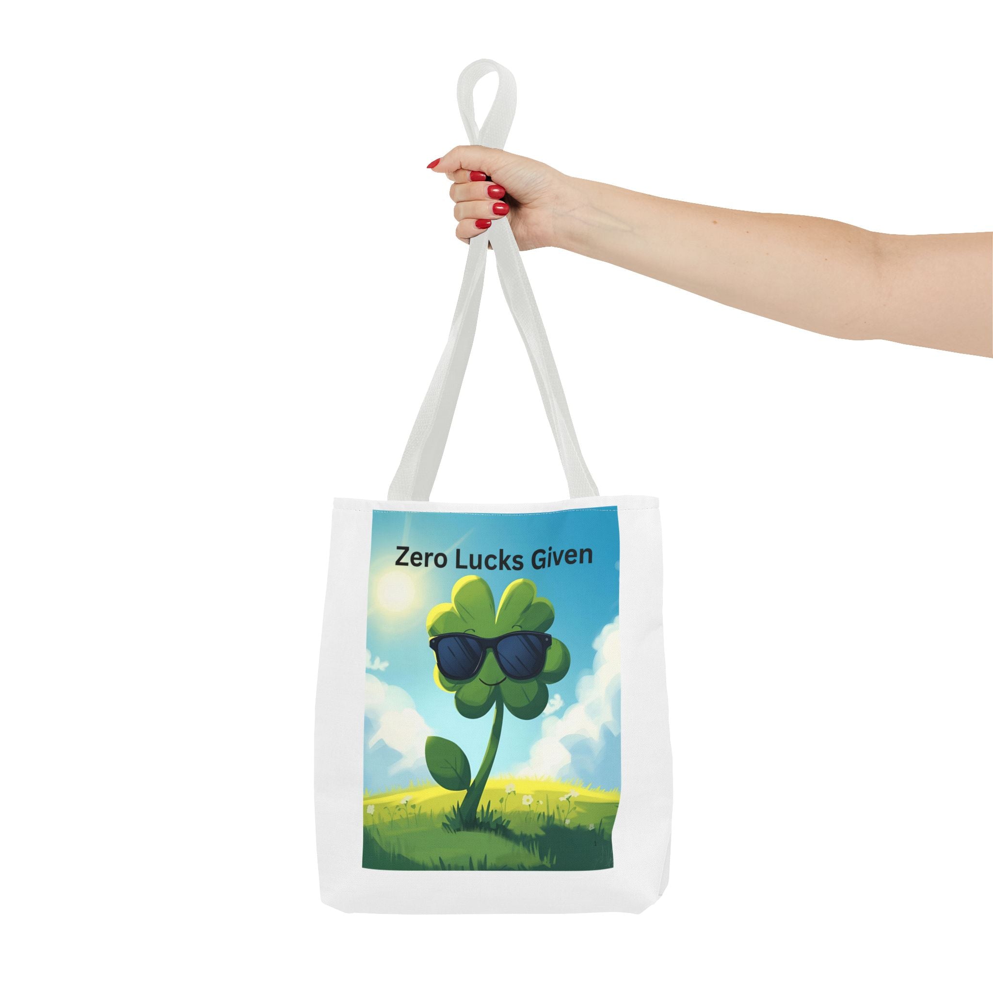 Zero Lucks Given Playful St. Patrick's Day Tote Bag, Fun Canvas Bag for Shoppers, Zero Lucks Given Bag, Gift for Friends, Travel Bag, Everyday Use