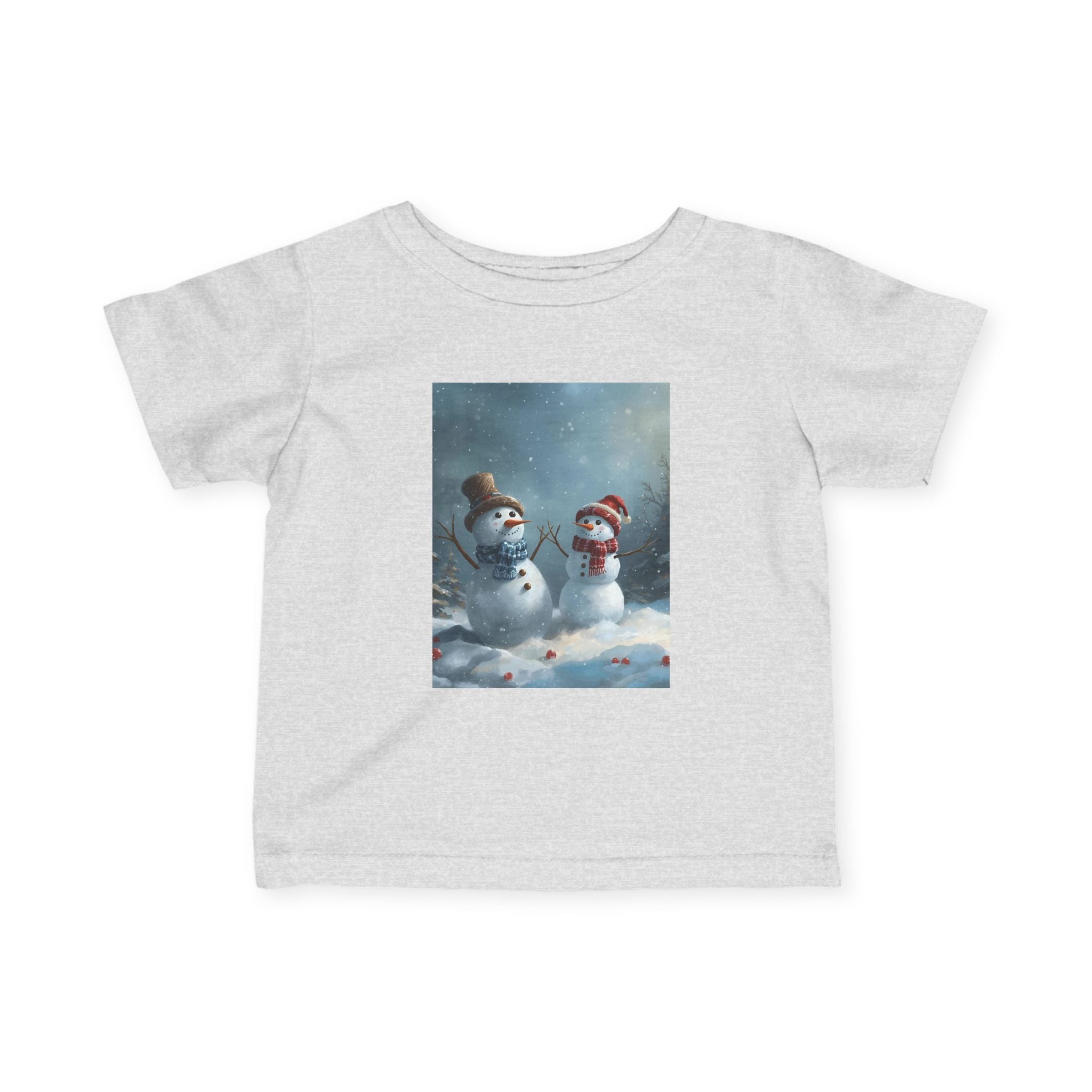 Christmas Snowman Winter Wonderland Infant Tee, Snowman Baby Shirt, Cute Kids Winter Clothes, Holiday Toddler Outfit, Cozy Preschool Apparel