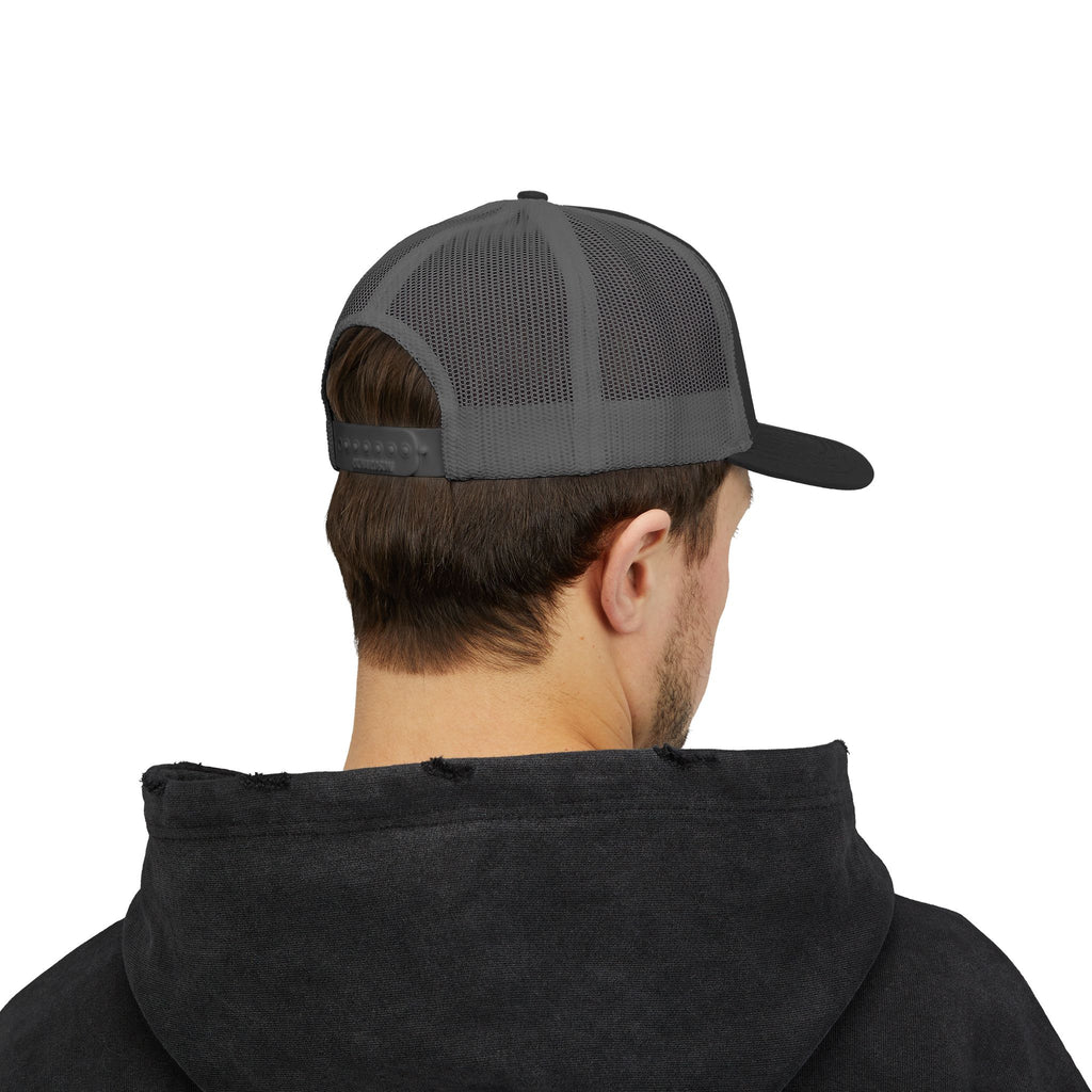 Boss Built Co. Trucker Hat — Vintage Distressed Snapback Cap for Builders & Makers