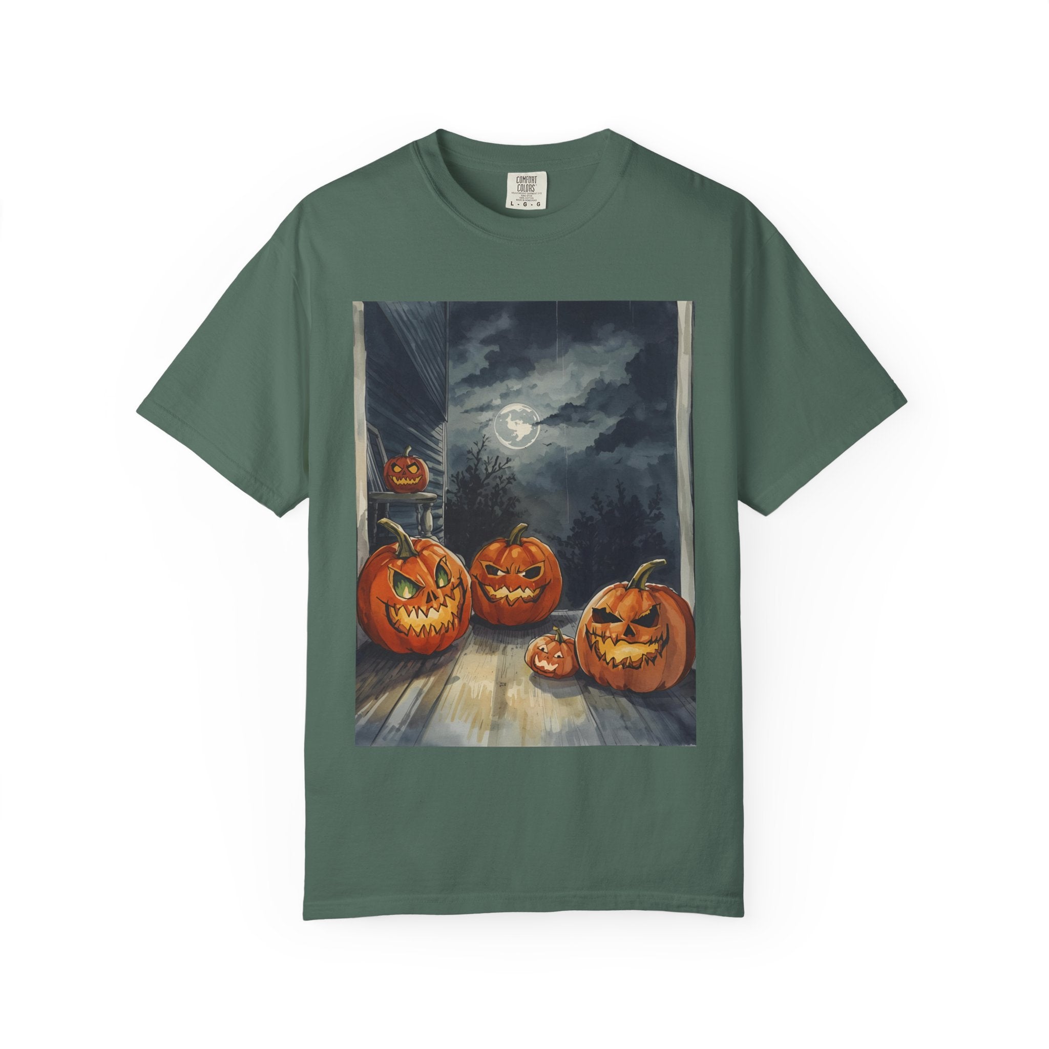 Spooky Pumpkin Night T-Shirt | Halloween Tee, Unisex Shirt, Fall Apparel, Trick or Treat Outfit, Casual Halloween Style