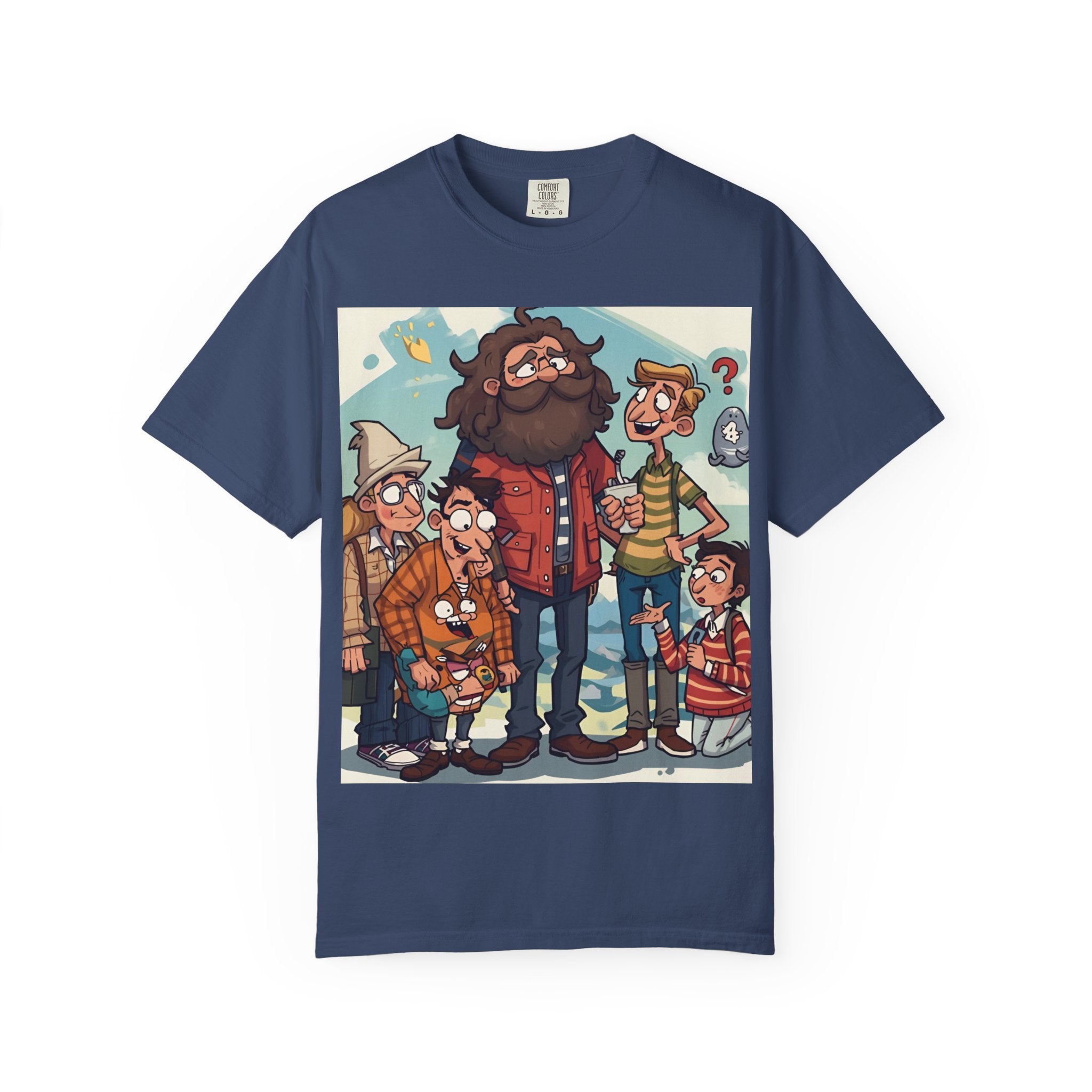 Charming Cartoon Graphic Tee, Fun Unisex T-shirt for Casual Wear, Unique Gift Ideas for Holidays, Family Gatherings, Cartoon Lovers, [...]