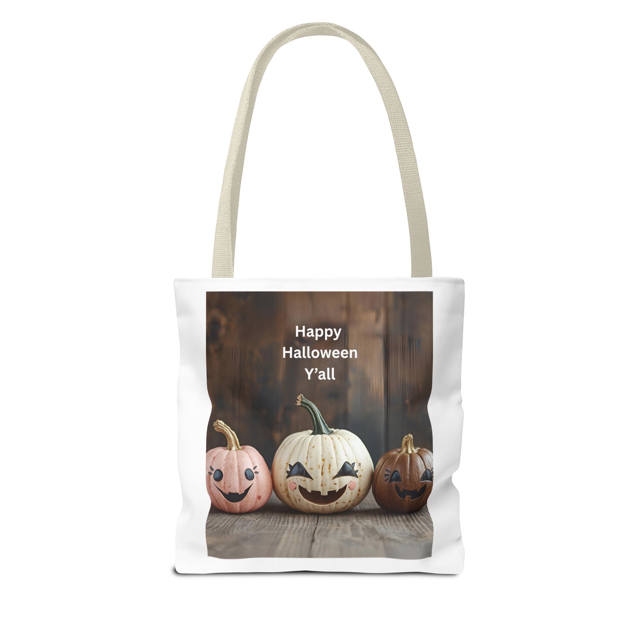 Happy Halloween Pumpkin Tote Bag, Halloween Gift, Trick or Treat Bag, Fall Tote, Spooky Season Decor, Fun Autumn Accessory