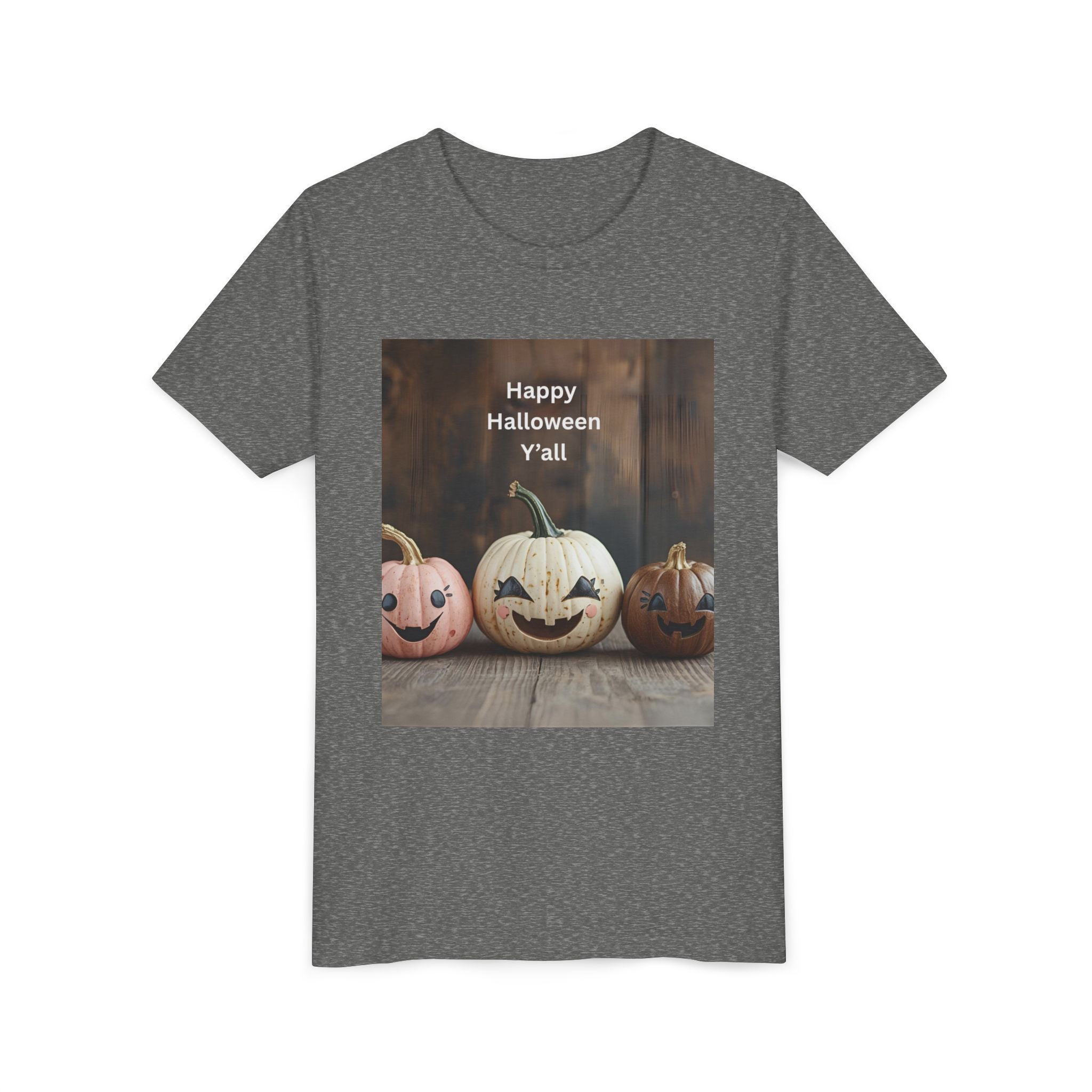 Happy Halloween Youth Tee, Kids Halloween Shirt, Pumpkin T-Shirt, Fall Festival Apparel, Trick or Treat Wear, Spooky Season Top