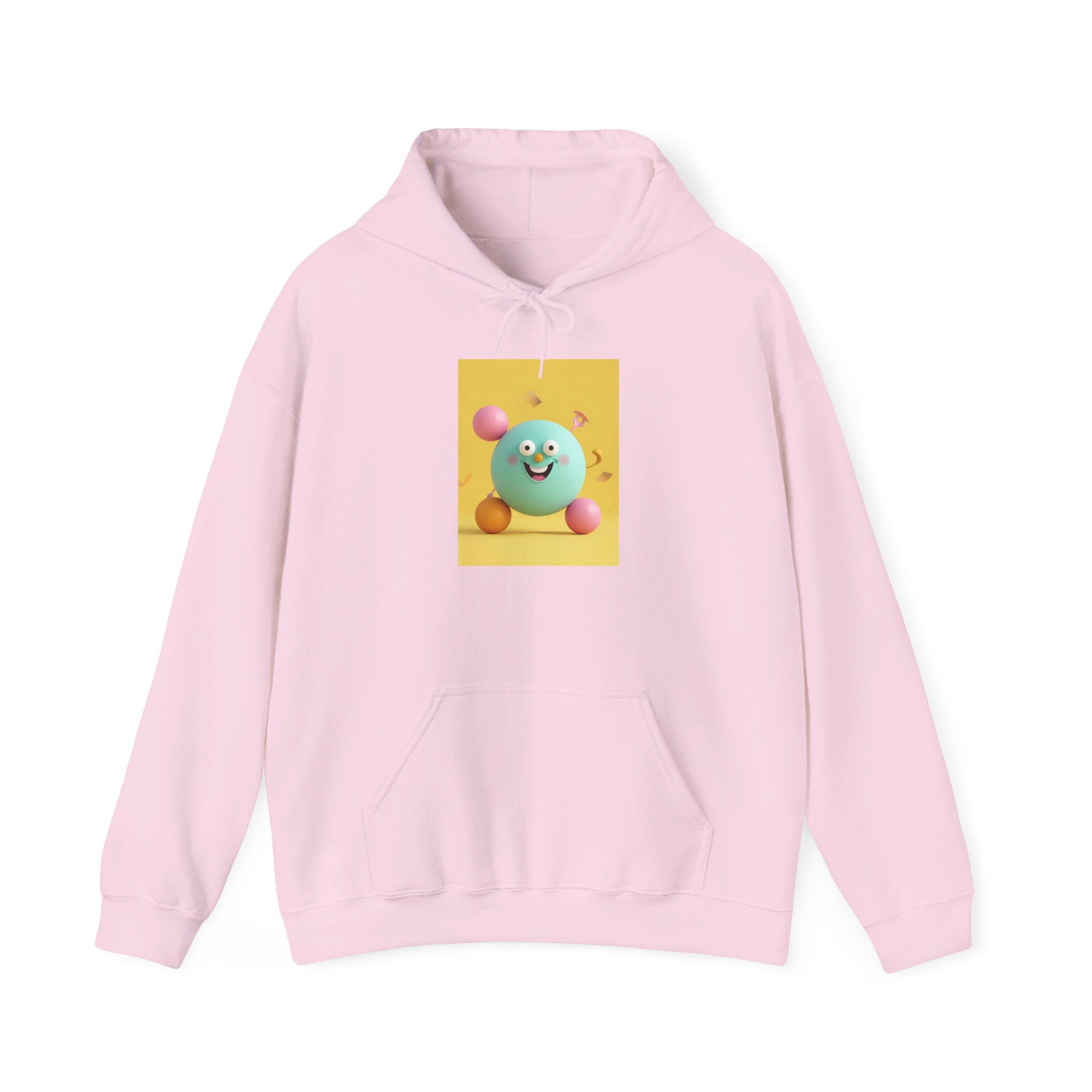 Playful Colorful Character Hooded Sweatshirt | Cute Unisex Pullover for Every Occasion, Cozy Hooded Top, Fun Gift, Casual Style