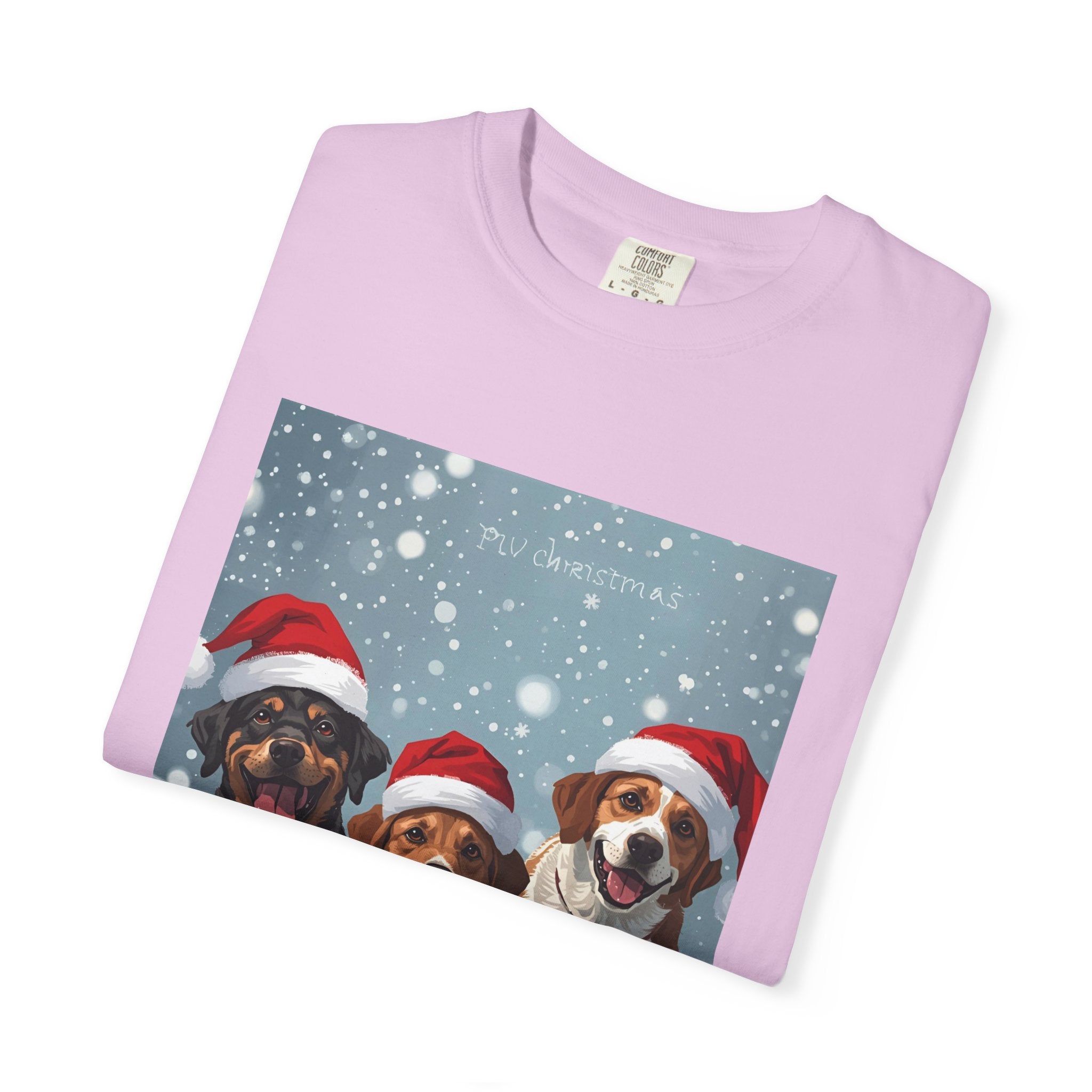 Cute Festive Dog Christmas T-Shirt, Unisex Holiday Tee, Cute Pet Lover Shirt, Christmas Apparel, Dog-Themed Gift, Winter Wear, Fun Family Outfit