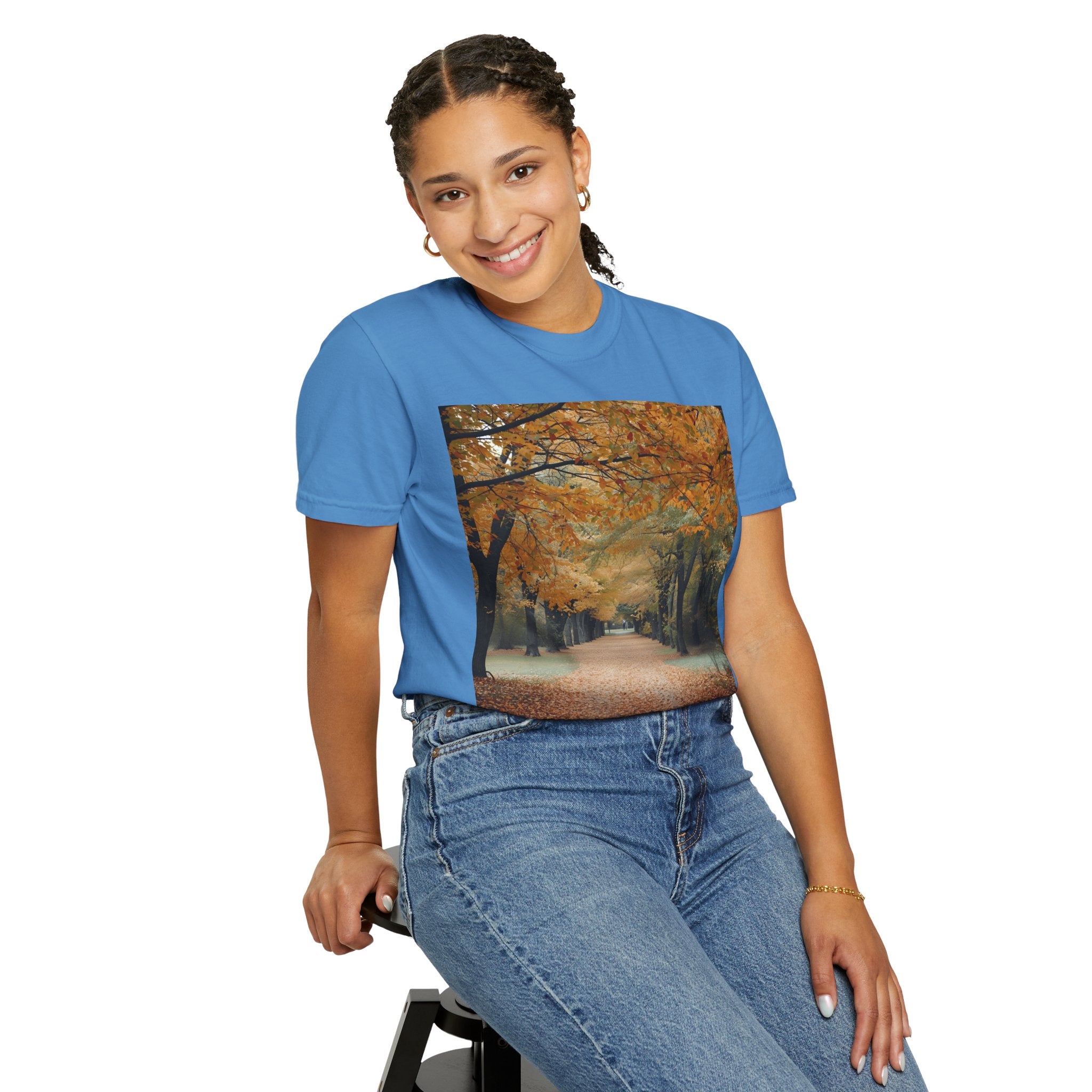 Autumn Pathways Unisex T-Shirt - Cozy Fall Vibes, Nature Lover's Tee, Seasonal Style, Perfect for Thanksgiving, Outdoors Events