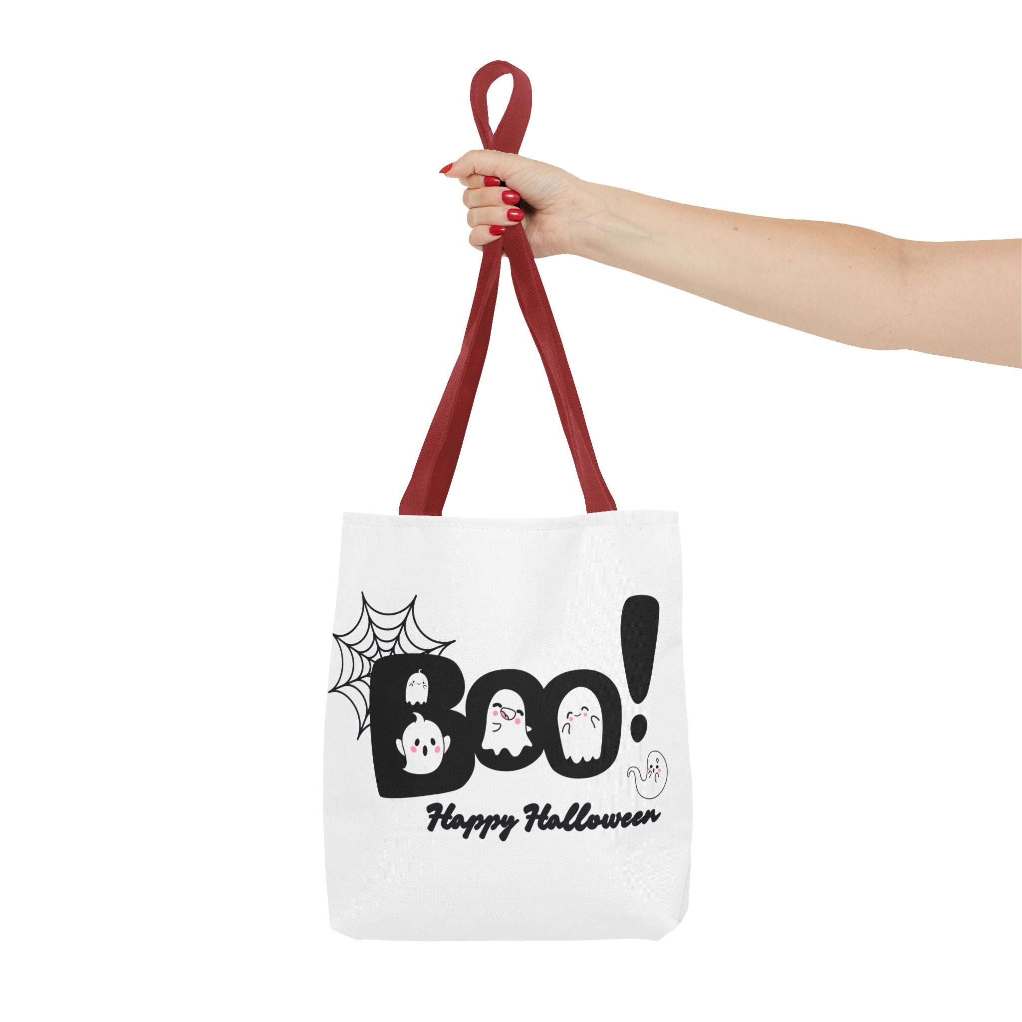 Halloween Boo Tote Bag with Boo! Design, Spooky Ghosts, Trick or Treat, Fall Decor, Seasonal Gift