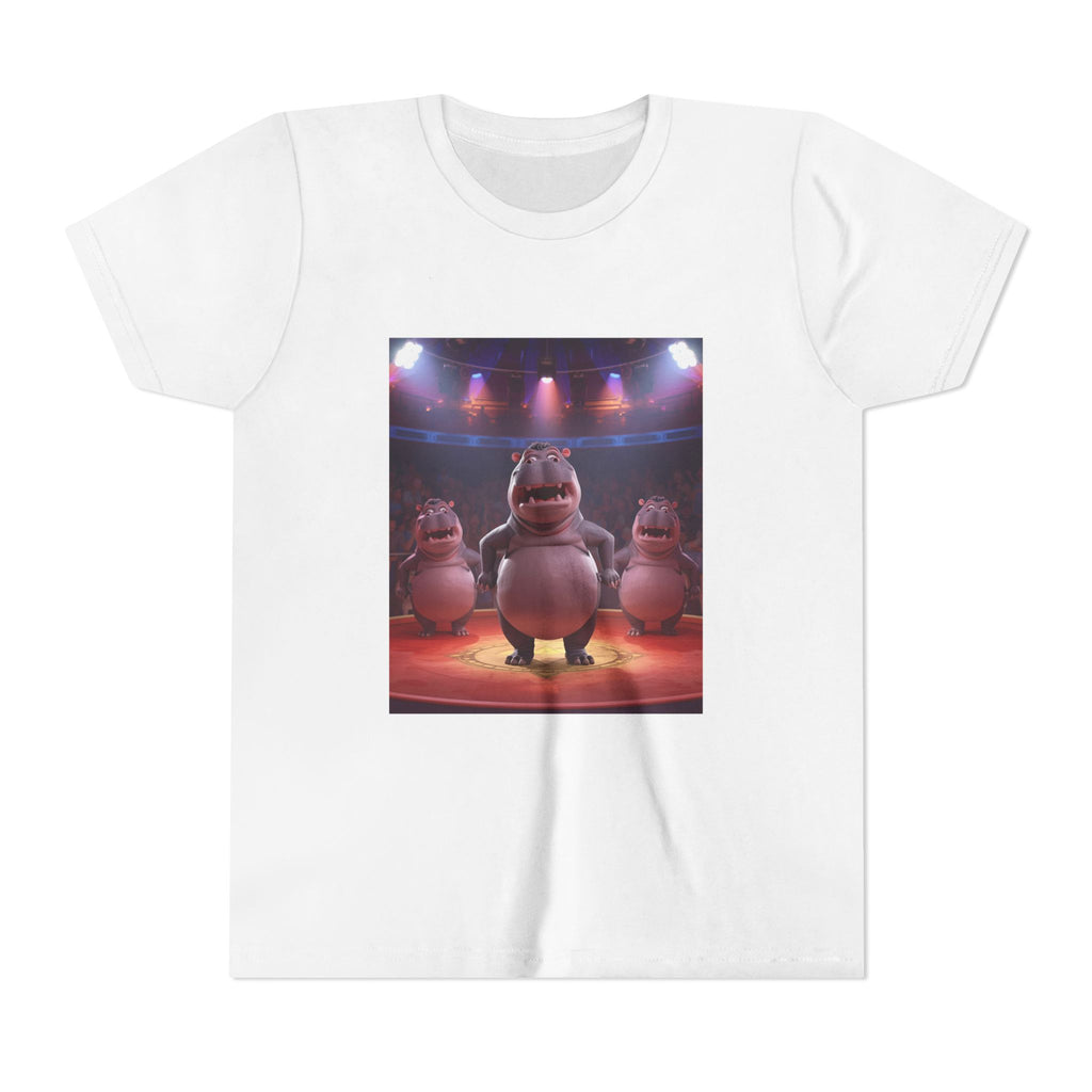 Hippo Funny Youth Short Sleeve Tee