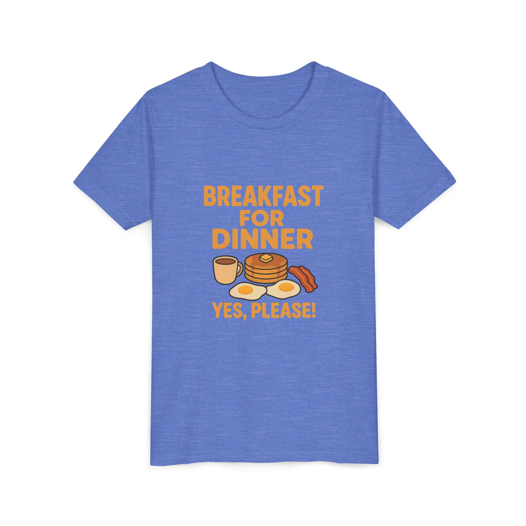 Breakfast For Dinner Youth Short Sleeve Tee