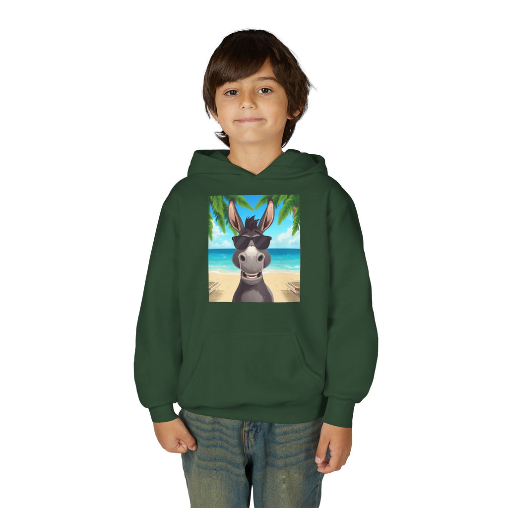 Donkey Beach Vibes Youth Heavy Blend Hooded Sweatshirt