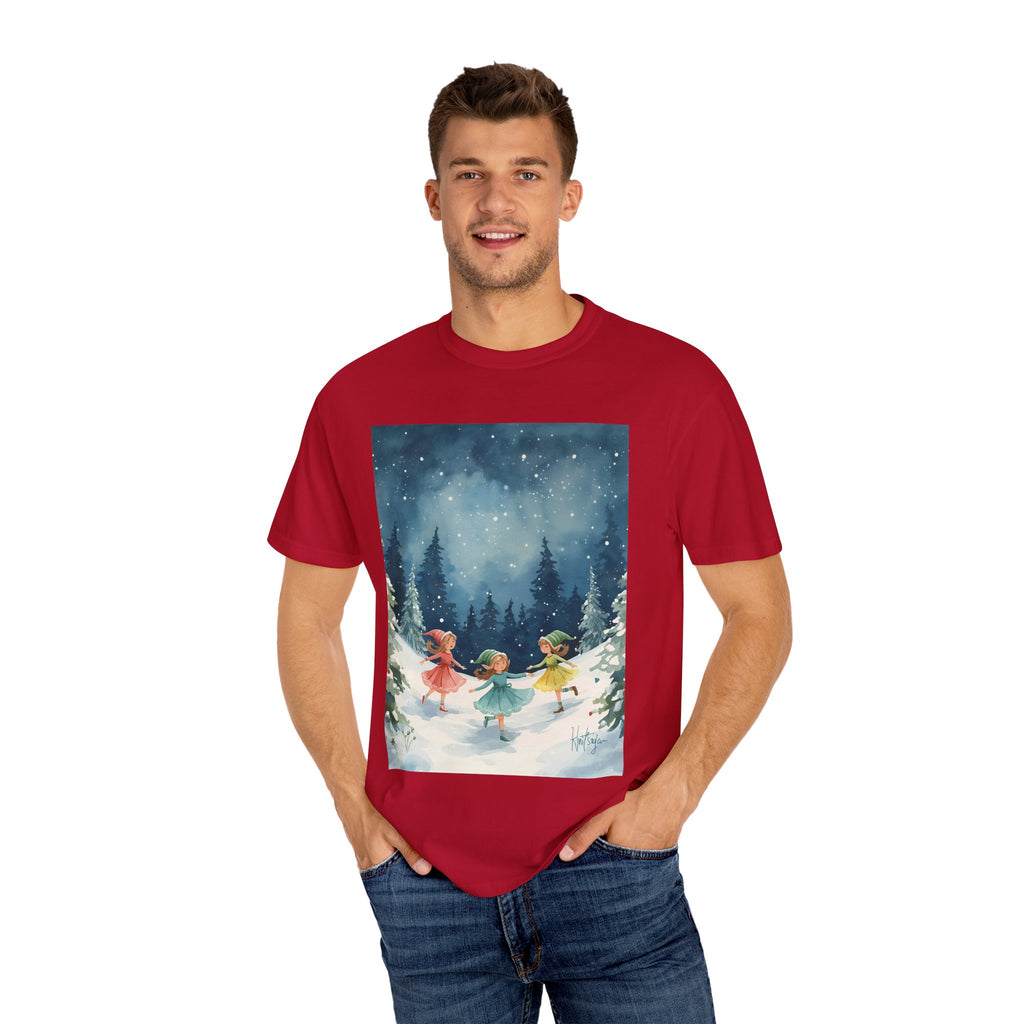 Winter Wonderland T-Shirt, Holiday Gift, Unisex Tee, Cozy Winter Apparel, Snowy Scene Shirt, Christmas Fashion