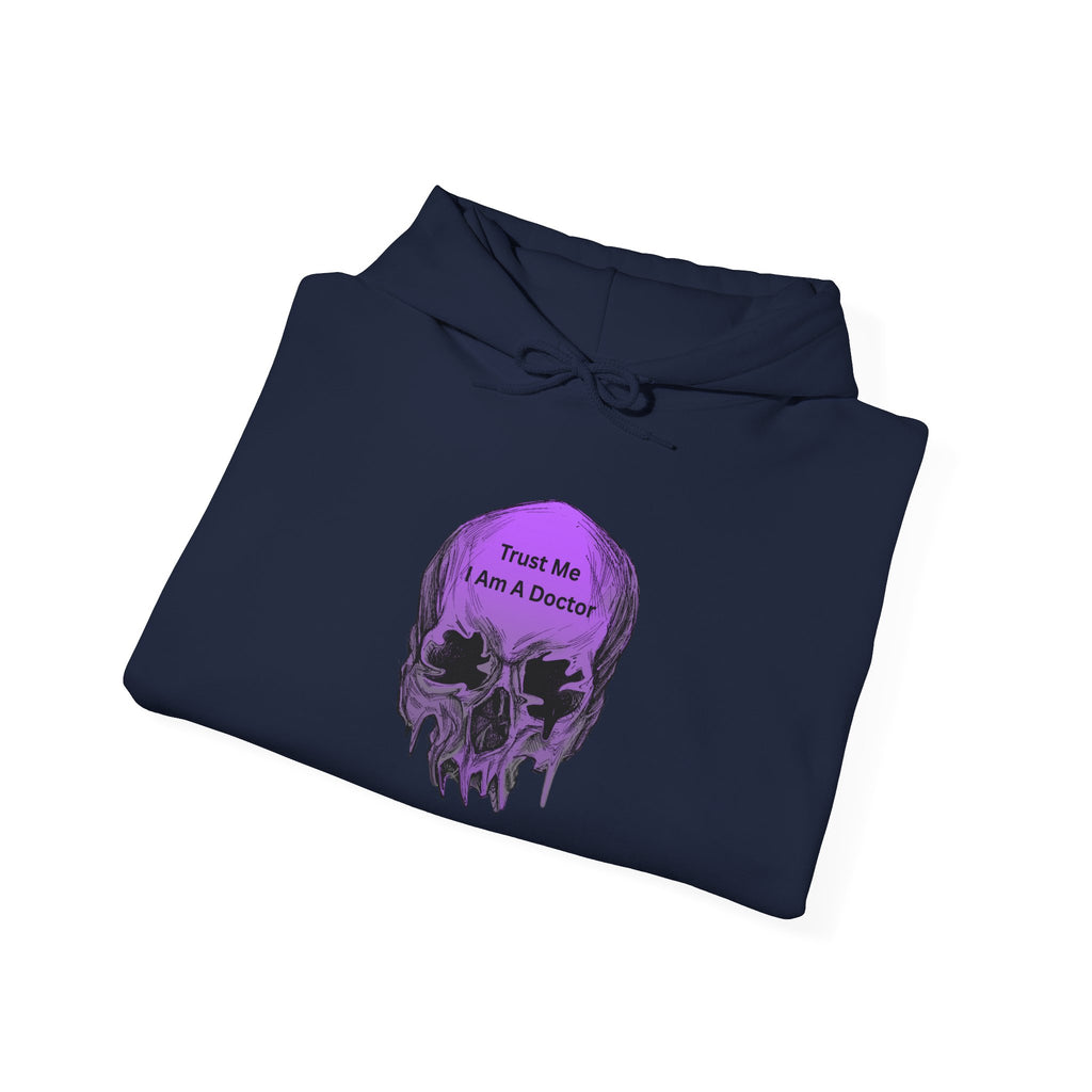 Skull Graphic Hoodie - Trust Me I Am A Boosted Spirit, Cozy Sweatshirt for Halloween, Casual Wear, Unique Gift
