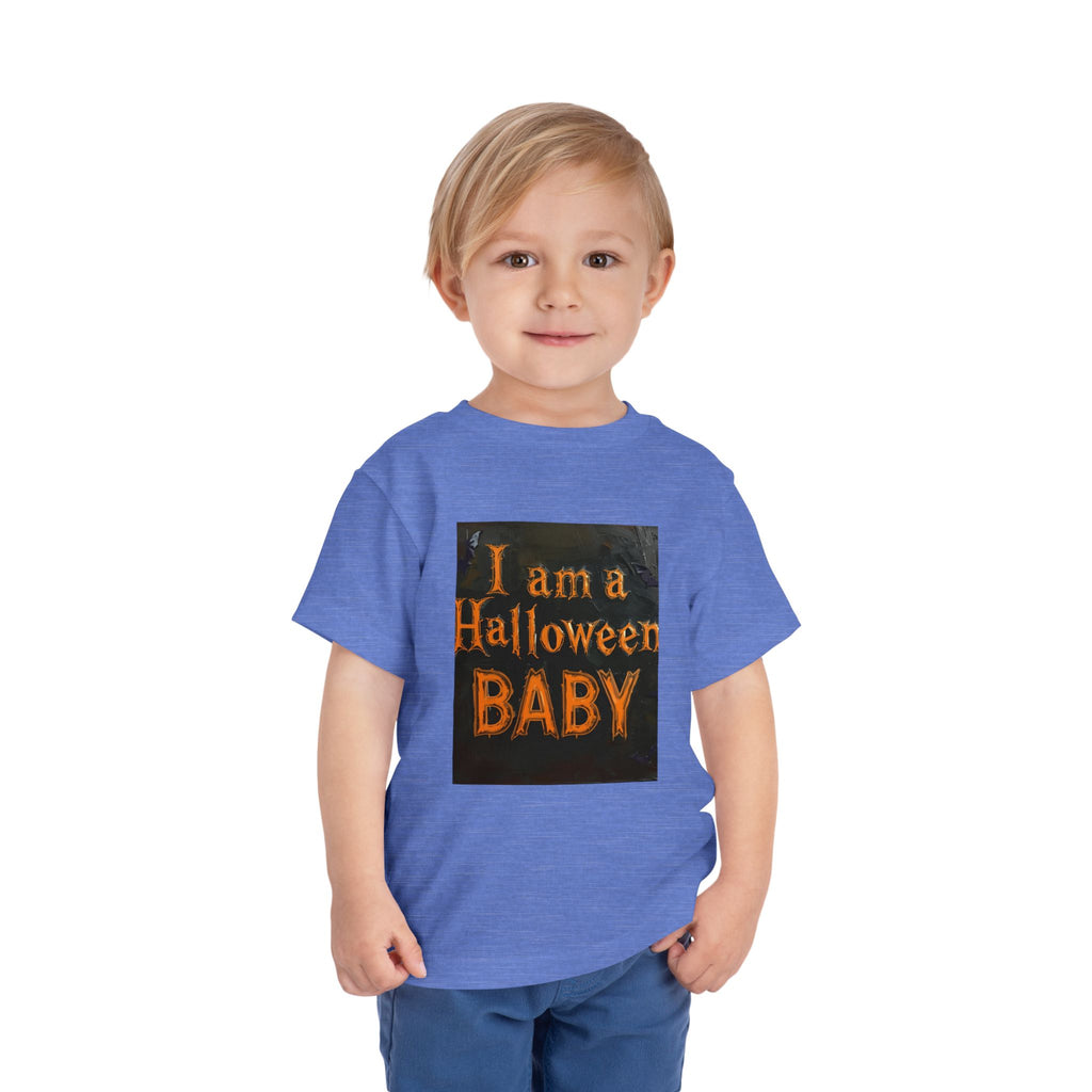 I Am A Halloween Baby Toddler Short Sleeve Tee