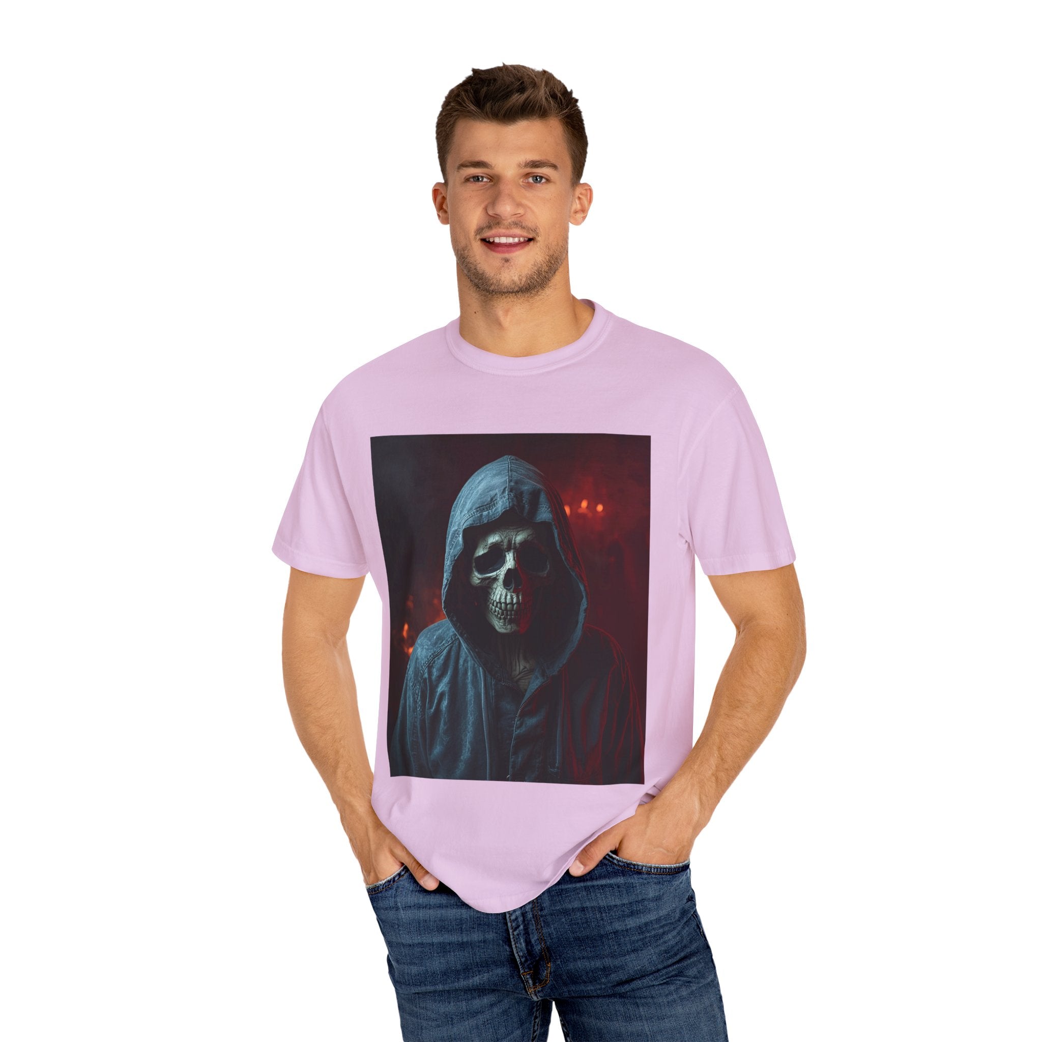 Unisex Gothic Skull T-Shirt | Edgy Graphic Tee | Perfect for Halloween, Casual Wear, Gifts, Horror Lovers