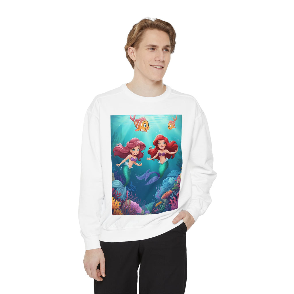 Mermaid Unisex Garment-Dyed Sweatshirt
