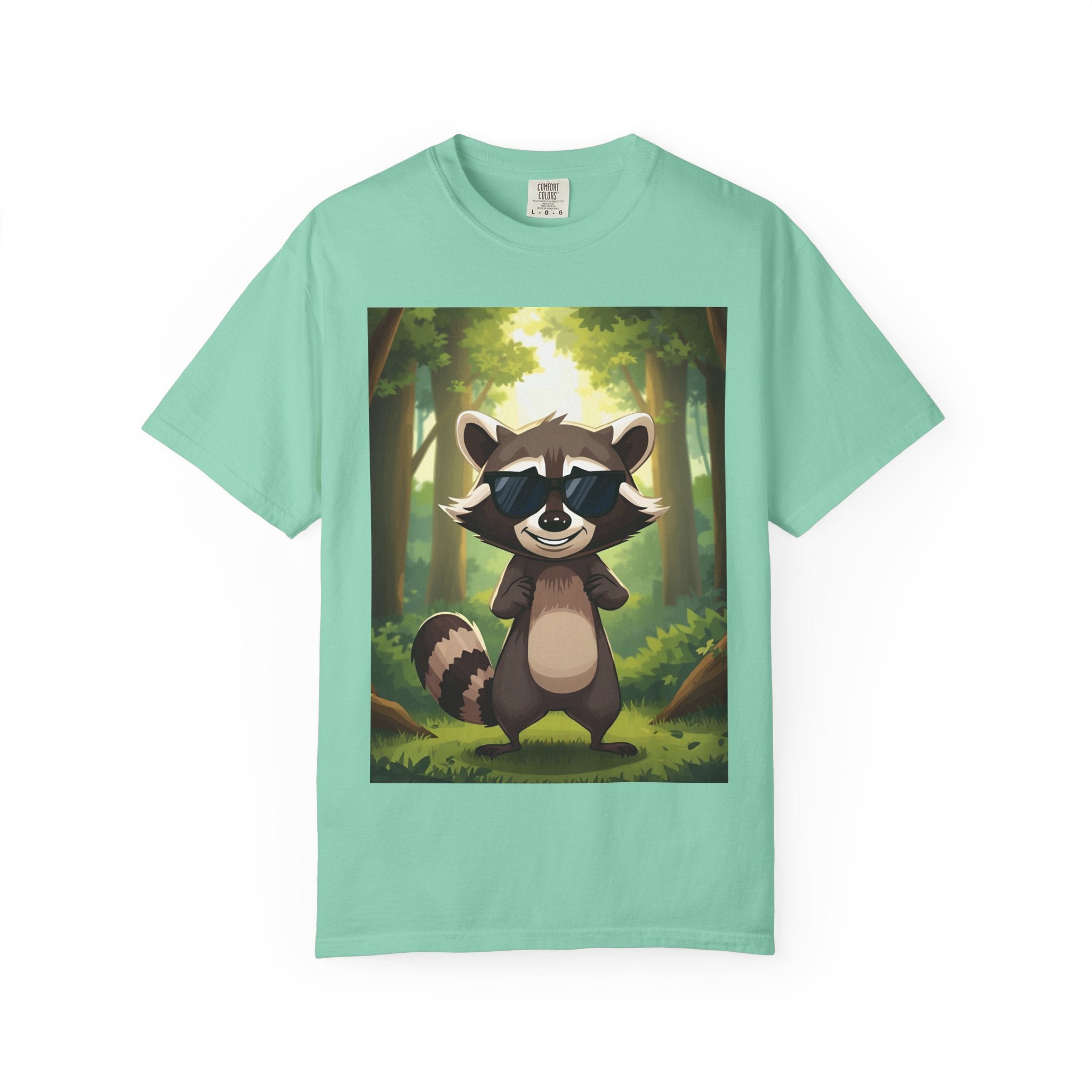 Whimsical Raccoon T-Shirt, Fun Nature Tee, Unisex Forest Shirt, Gift for Animal Lovers, Cute Wildlife Apparel