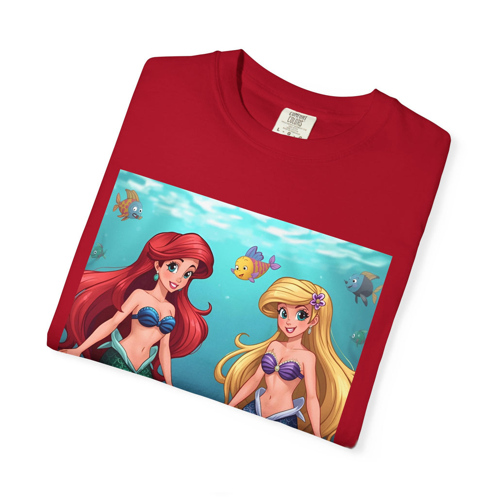 Mermaid Friends T-Shirt, Colorful Underwater Theme Tee, Gift for Sea Lovers, Perfect for Summer, Birthday Present, Beachwear