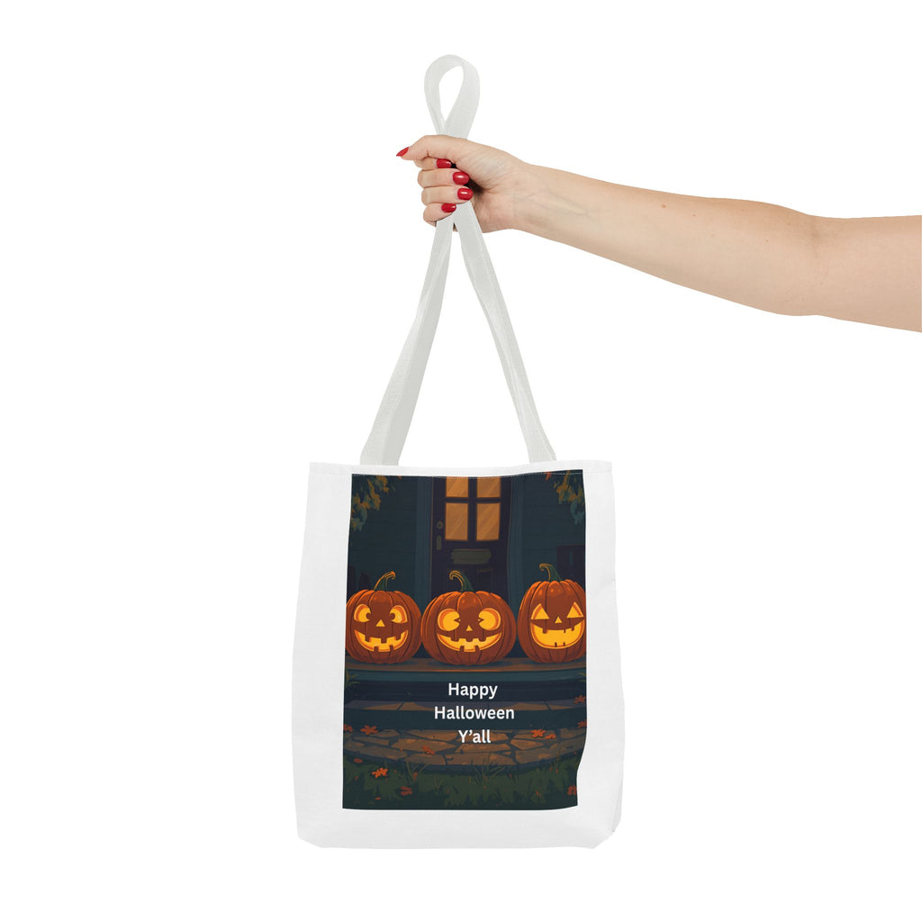 Spooky Halloween Tote Bag, Trick-or-Treat Bag, Pumpkin Bag, Fall Tote, Festive Grocery Bag, Halloween Decor