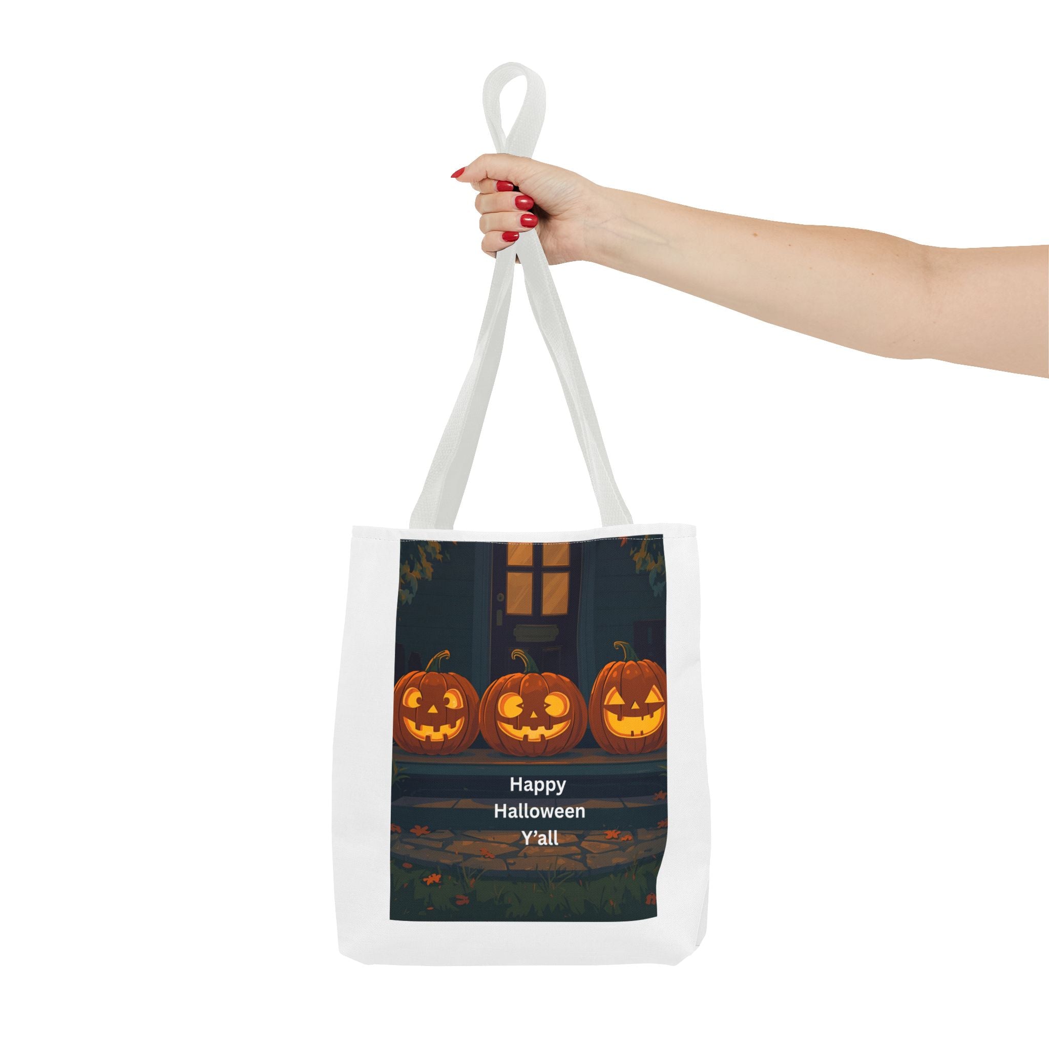 Spooky Halloween Tote Bag, Trick-or-Treat Bag, Pumpkin Bag, Fall Tote, Festive Grocery Bag, Halloween Decor