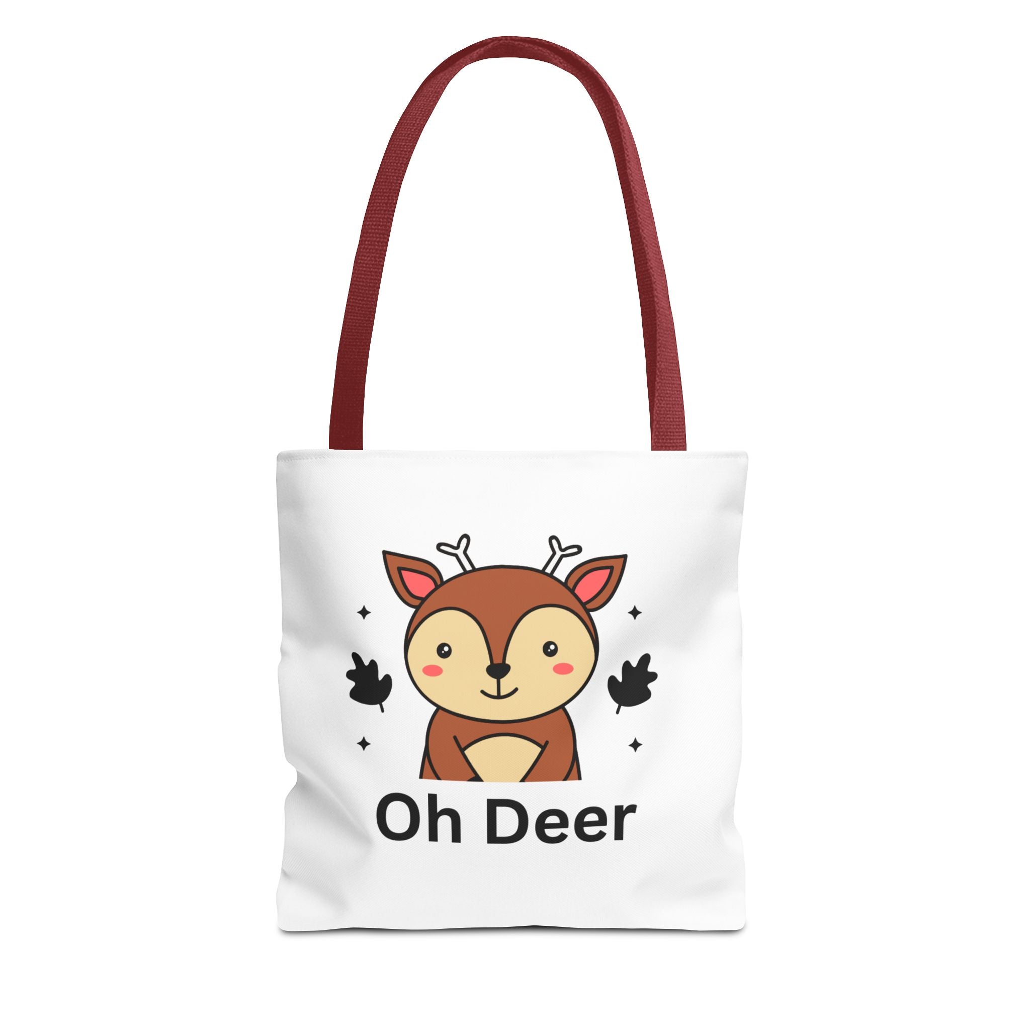 Oh Deer Cute Tote Bag - Forest Animal Lover Gift, Fun Shopper Bag, Eco-Friendly Tote, Animal Print Carryall, Unique Gift for Kids
