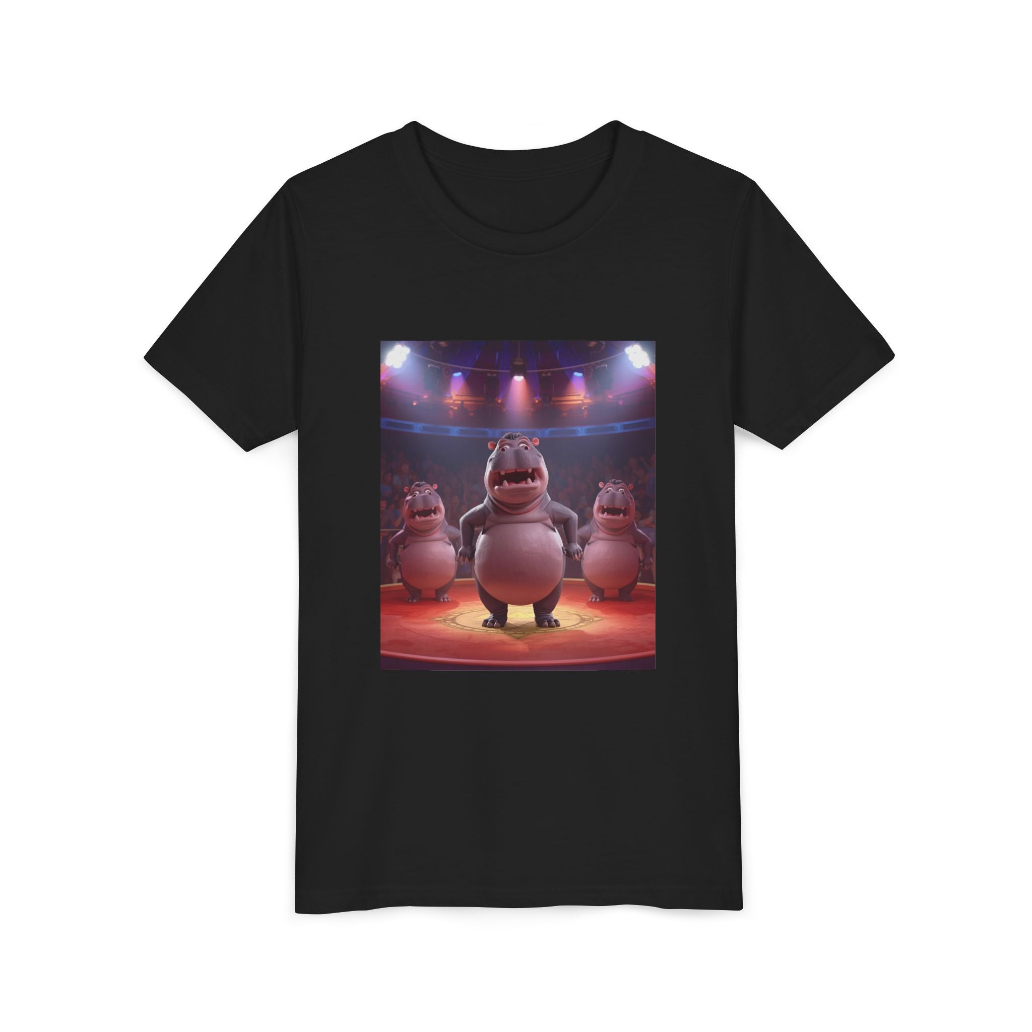 Hippo Funny Youth Short Sleeve Tee