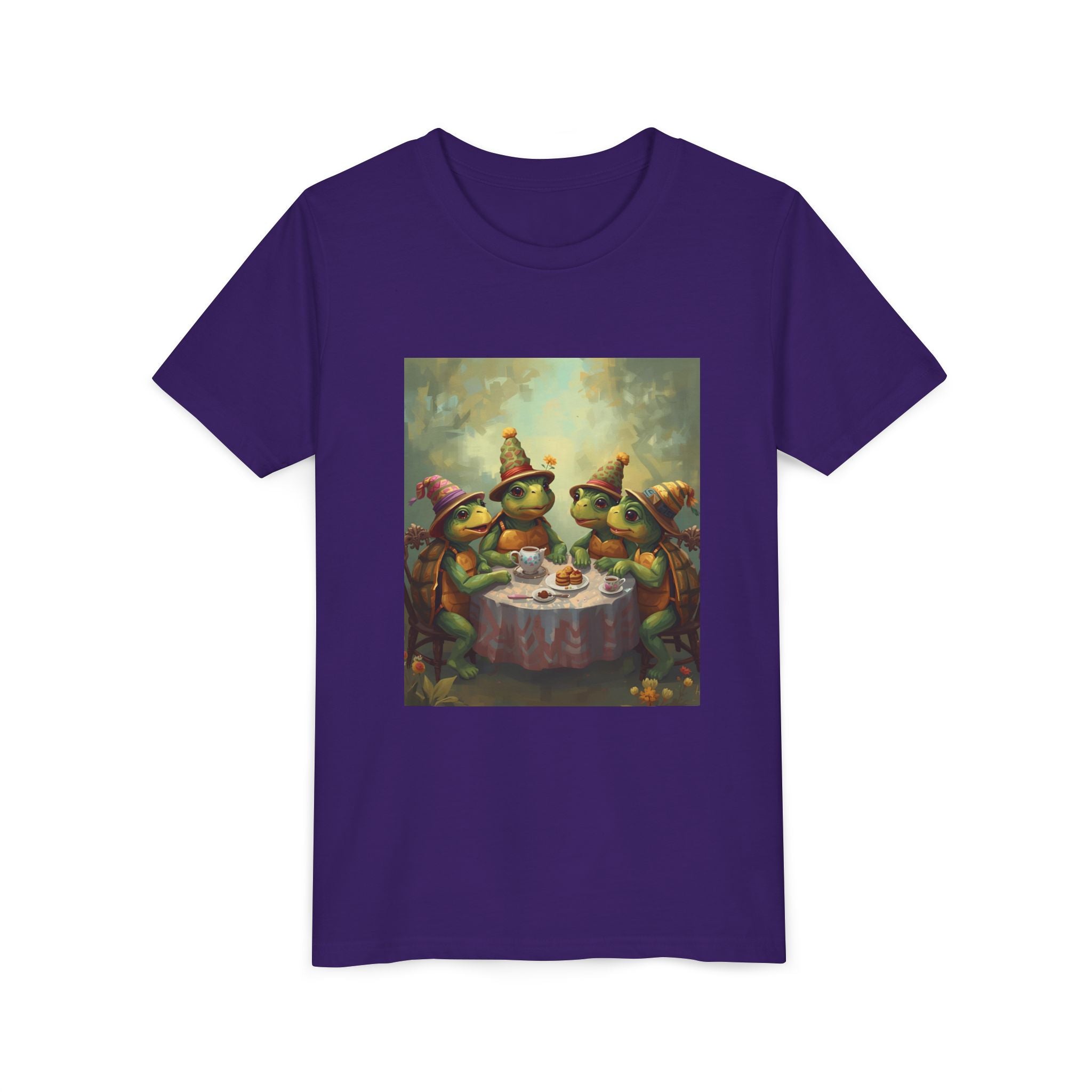 Whimsical Turtle Youth Short Sleeve Tee