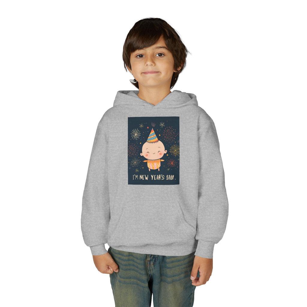 I Am A New Years Baby Youth Heavy Blend Hooded Sweatshirt