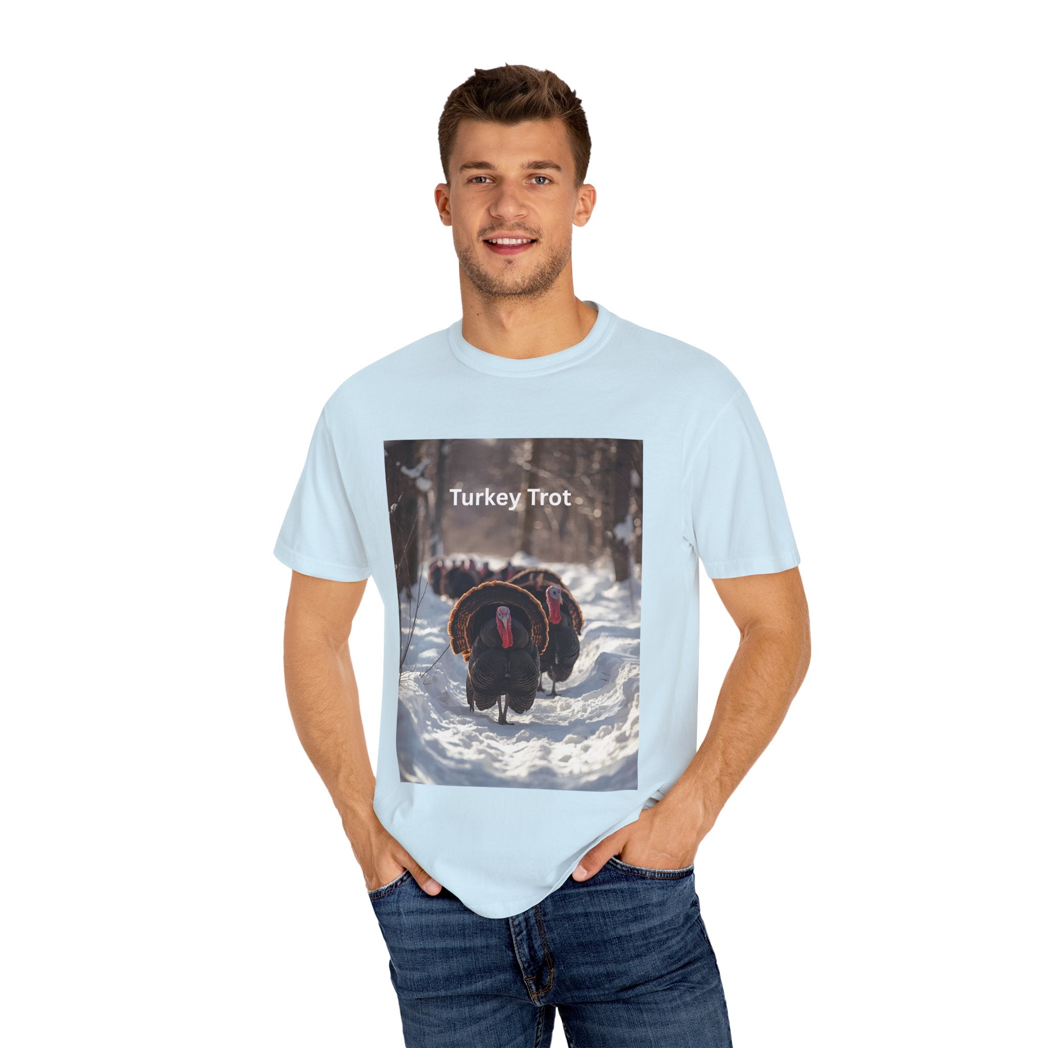 Turkey Trot Unisex T-Shirt, Thanksgiving Shirt, Holiday Apparel, Cozy Fall T-Shirt, Turkey Day Outfit, Casual Wear