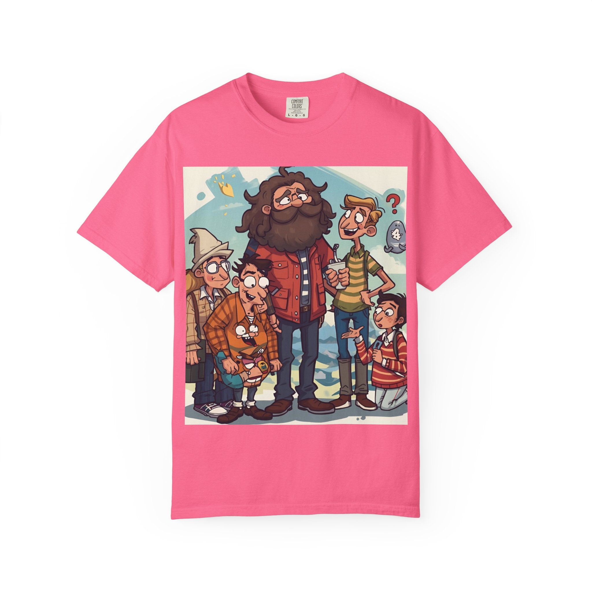 Charming Cartoon Graphic Tee, Fun Unisex T-shirt for Casual Wear, Unique Gift Ideas for Holidays, Family Gatherings, Cartoon Lovers, [...]