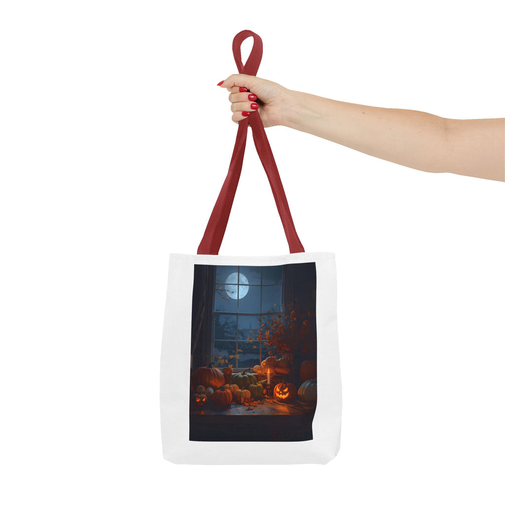 Spooky Autumn Pumpkln Tote Bag, Pumpkin Tote, Halloween Accessory, Fall Decor Bag, Pumpkin Patch Shopping Bag, Seasonal Gift Idea