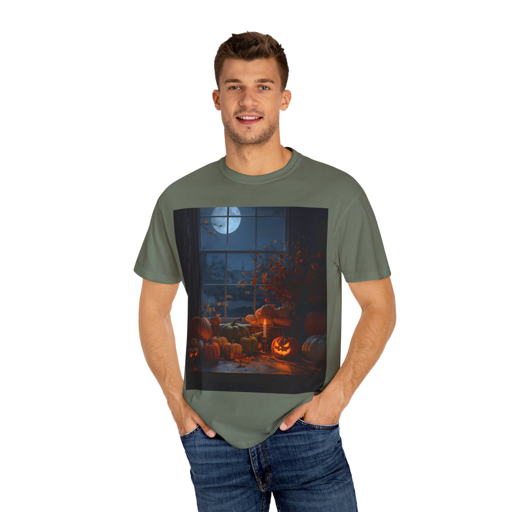 Spooky Autumn Pumpkin Vibes Halloween T-Shirt, Casual Fall Tee, Unisex Graphic Shirt, Pumpkin Lover Gift, Cozy Seasonal Apparel