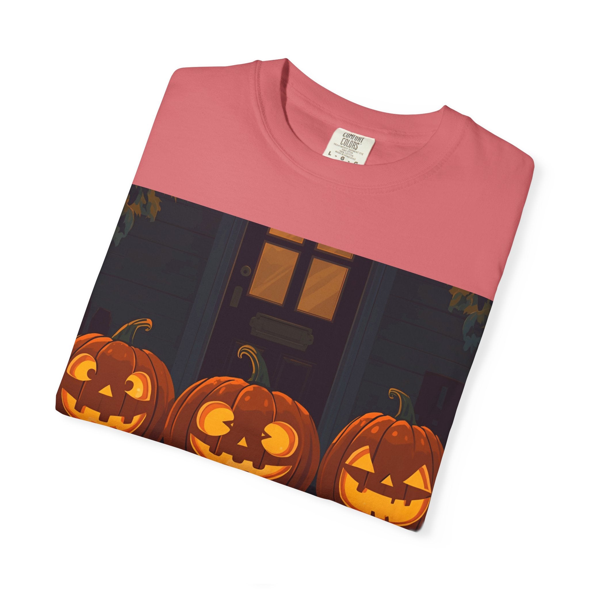 Happy Halloween Pumpkin Unisex T-shirt, Spooky Season Tee, Fall Festival Shirt, Pumpkin Graphic Top, Halloween Gift for Him/Her