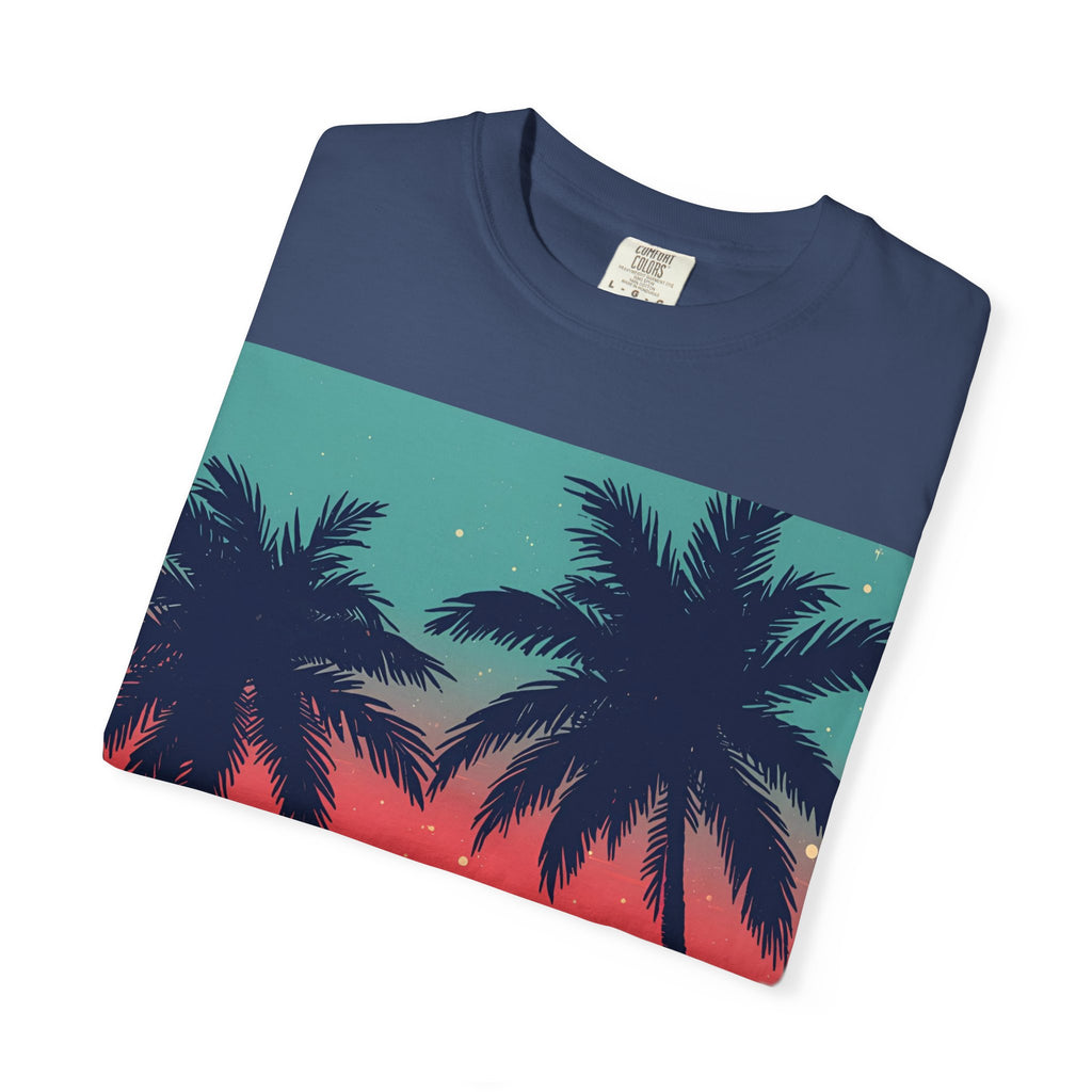 Tropical Sunset Unisex Garment-Dyed T-shirt
