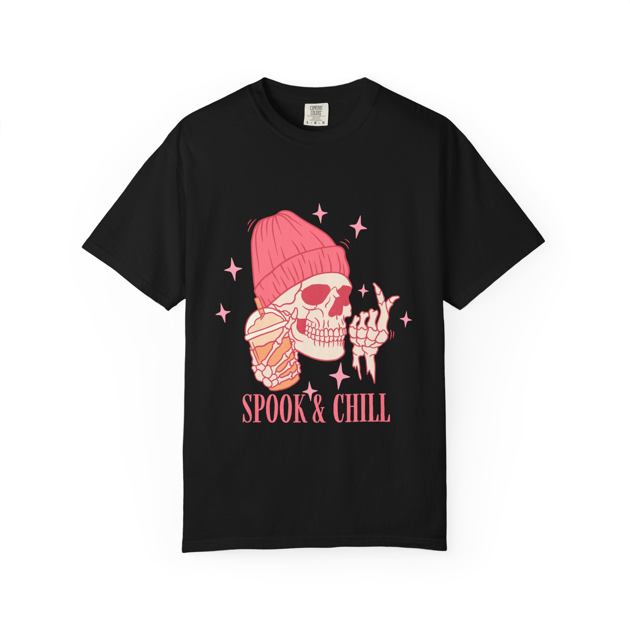 Spook & Chill T-Shirt, Fun Graphic Tee for Halloween, Unisex Casual Wear, Gifts for Ghost Lovers, Trendy Fall Apparel