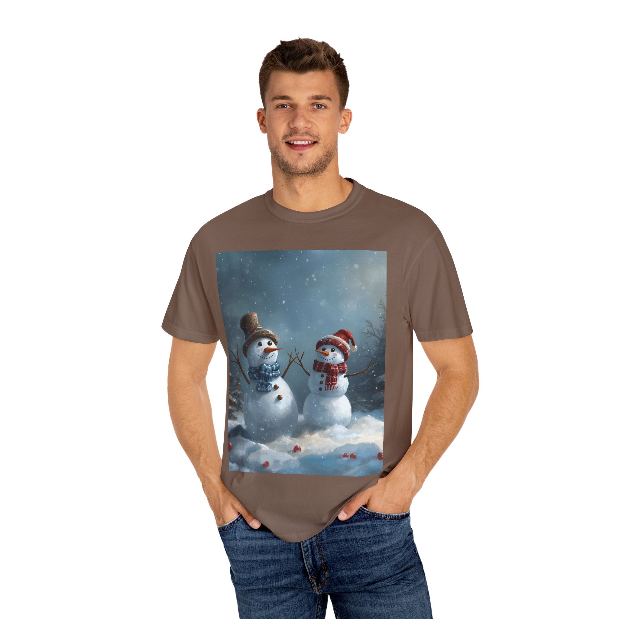 Christmas Winter Wonderland Snowman T-Shirt | Cozy Holiday Tee, Christmas Gift, Unisex Apparel, Seasonal Fashion, Winter Vibes