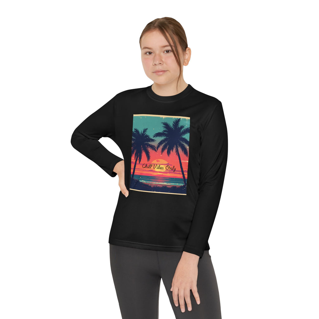 Tropical Sunset Youth Long Sleeve Competitor Tee