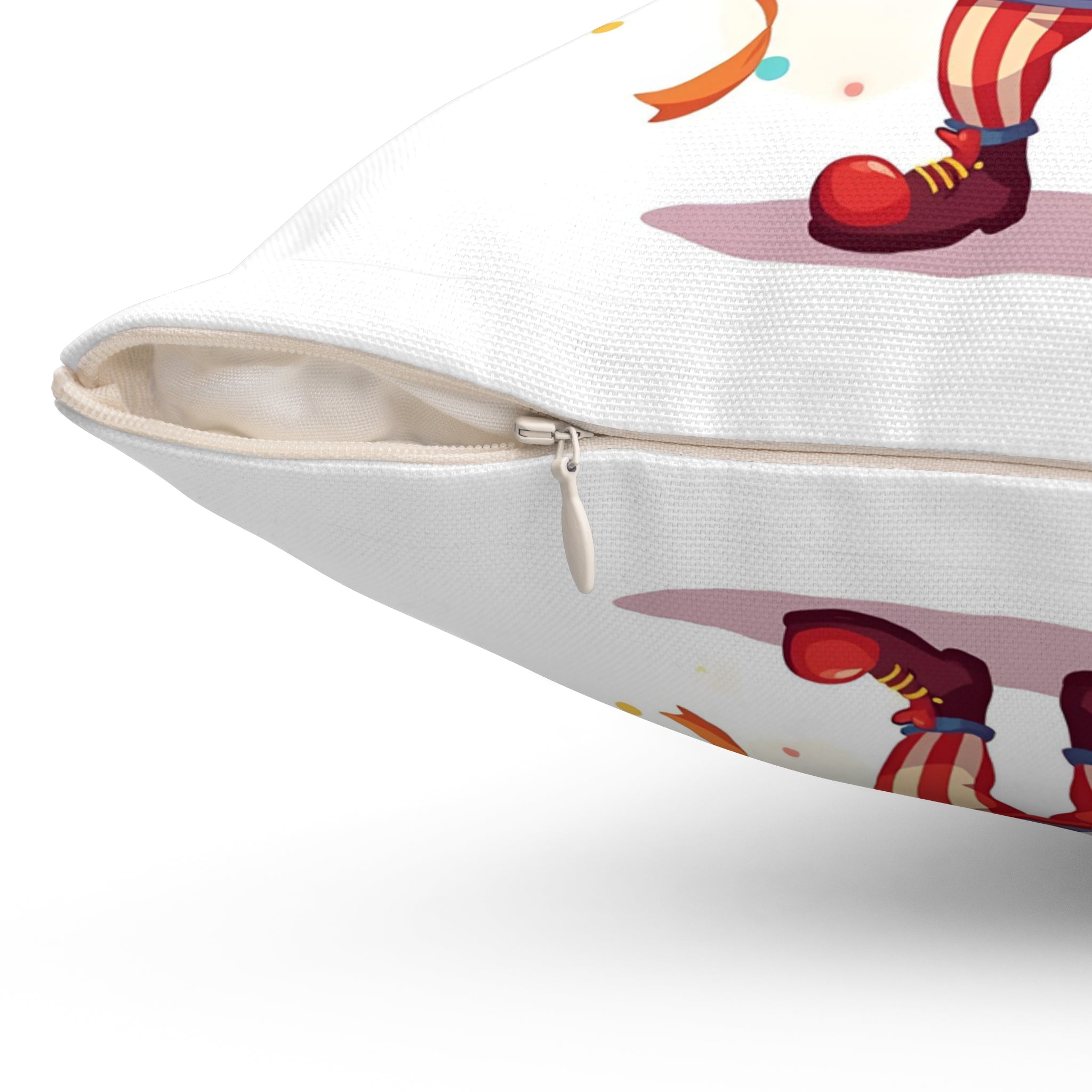 Colorful Clown Pillow Cover, Kids Room Decor, Playroom Accent, Party Decor, Fun Gift Idea, Whimsical Home Decor