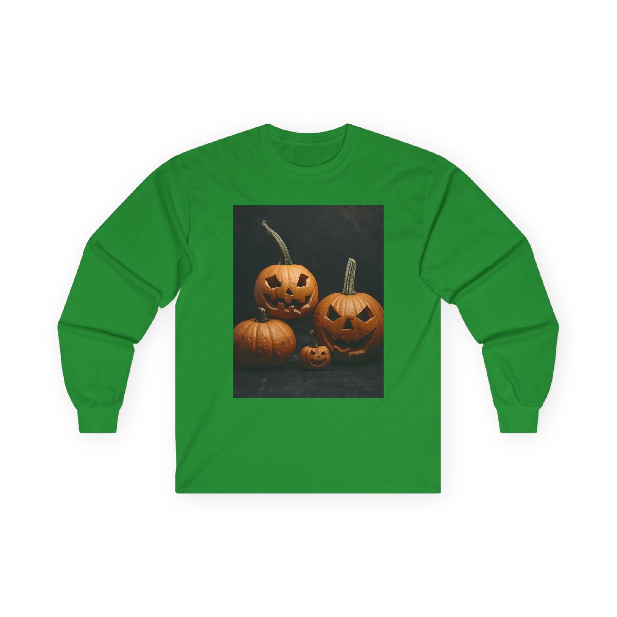 Spooky Halloween Pumpkin Unisex Ultra Cotton Long Sleeve Tee