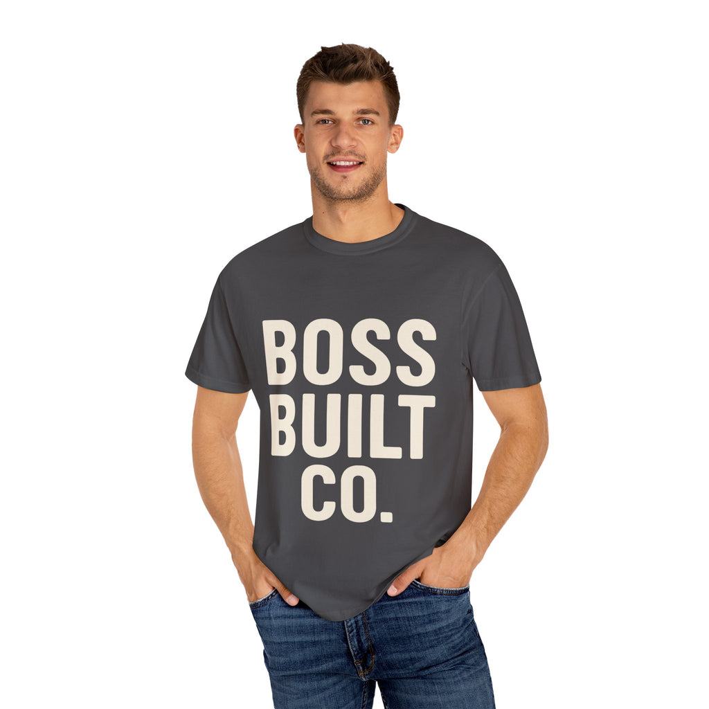Boss Built Co. Graphic T-Shirt — Bold Logo Tee for Entrepreneurs & Makers