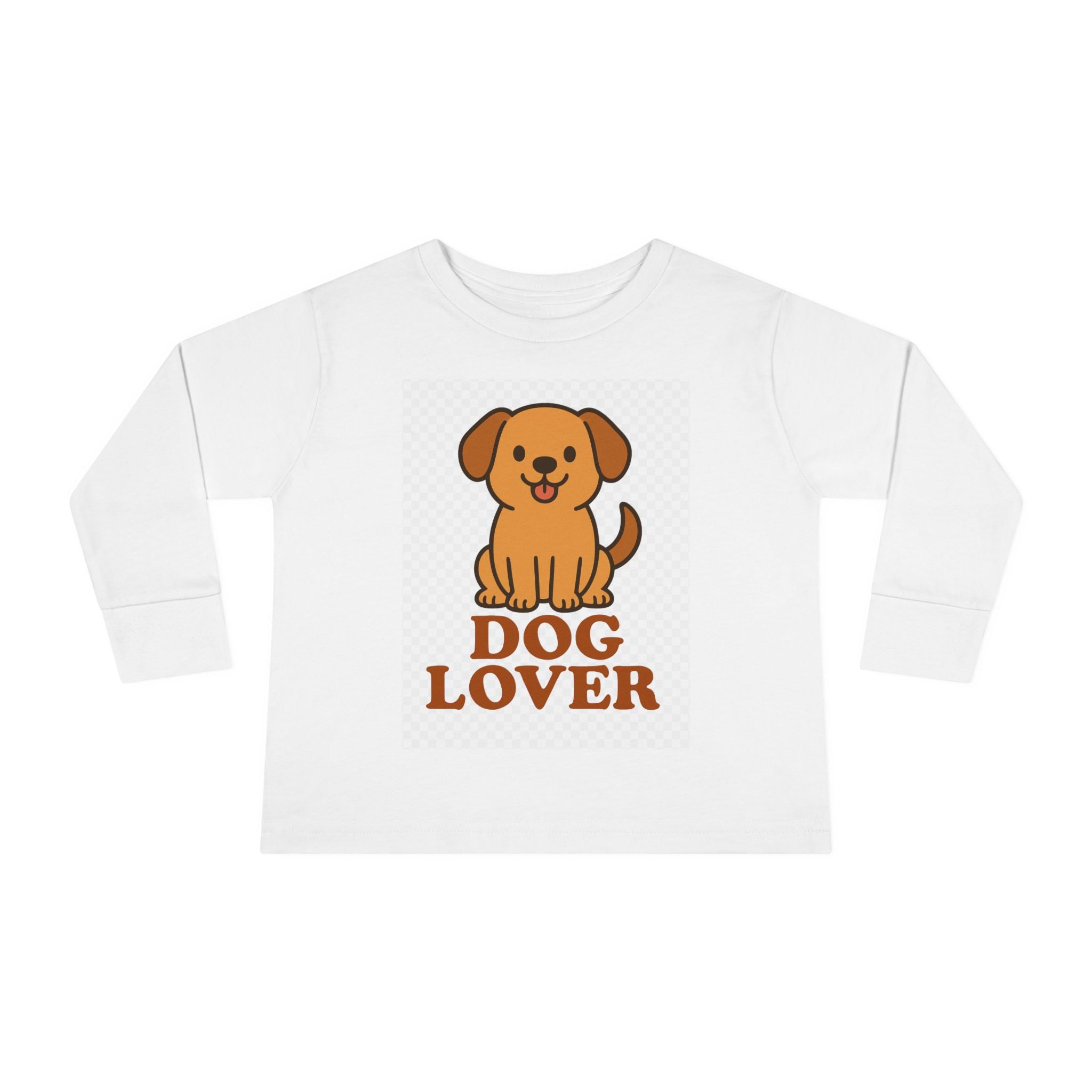 Toddler Dog Lover Long Sleeve Tee - Cute Pet Gift, Kids Animal Shirt, Birthday Present, Dog Theme Apparel, Puppy Enthusiast Gift