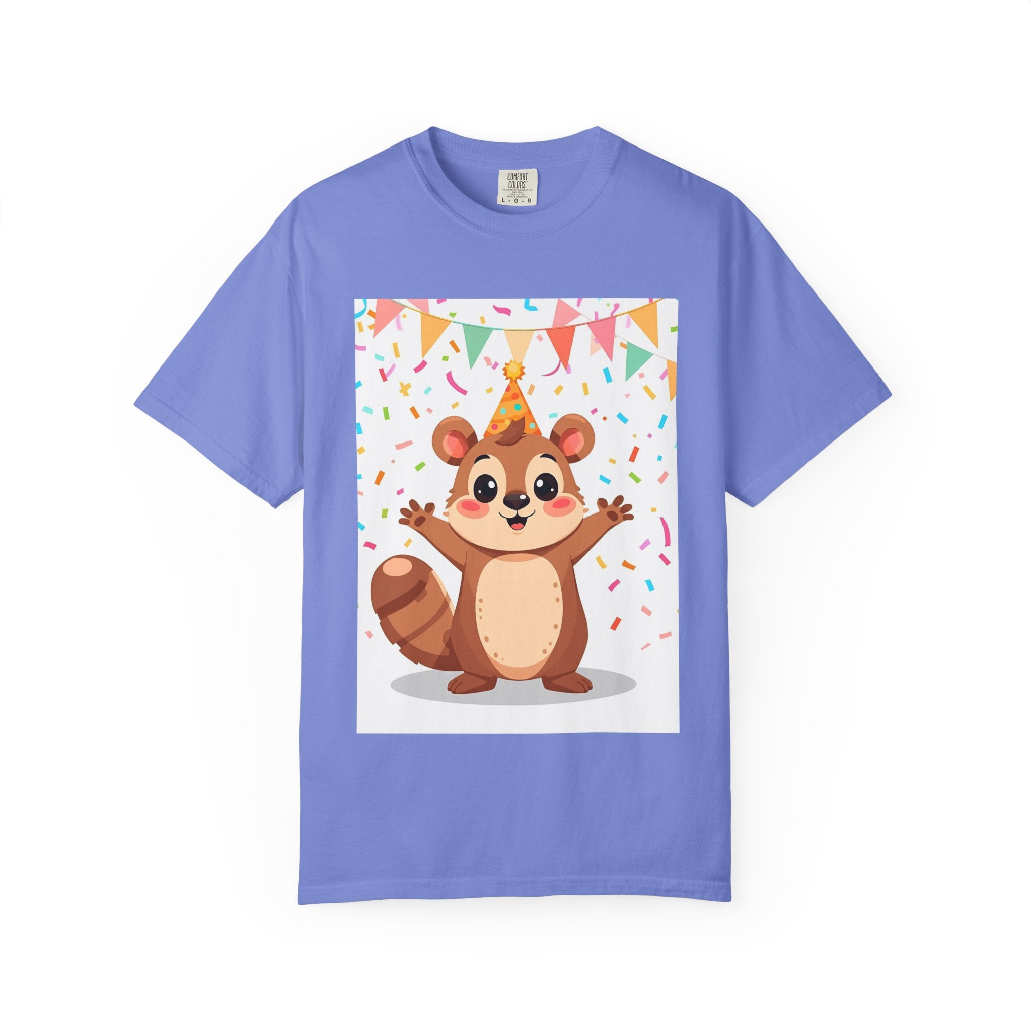 Adorable Party Animal Squirl T-Shirt - Birthday Gift, Unisex Tee, Celebration Apparel, Cute Animal Print, Fun Gift Idea