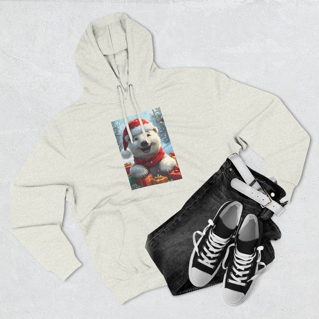 Cozy Winter Hoodie, Festive Fleece Sweatshirt with Cute Holiday Design, Perfect for Christmas Gifts, Casual Winter Wear, Dog Lover Apparel